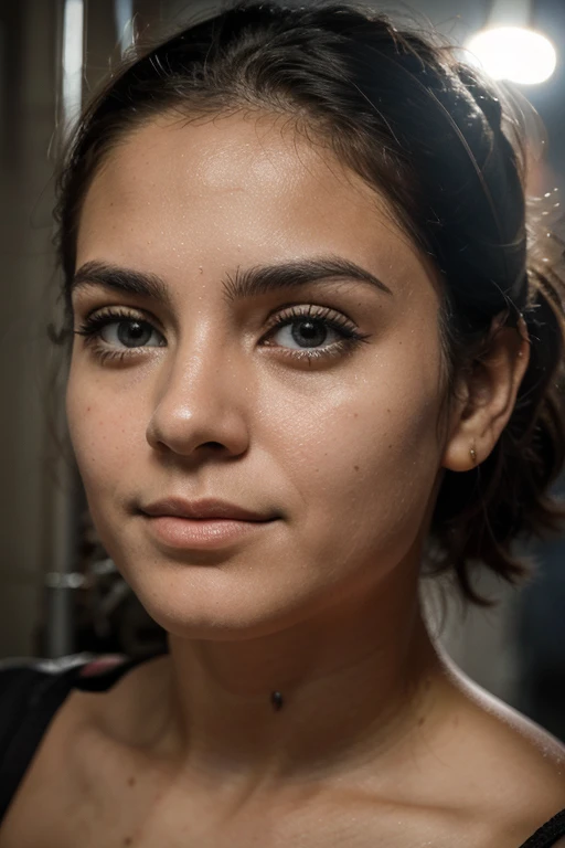 pegue a foto acima e use o mesmo rosto para criar uma foto deste rosto em uma bicicleta de academia