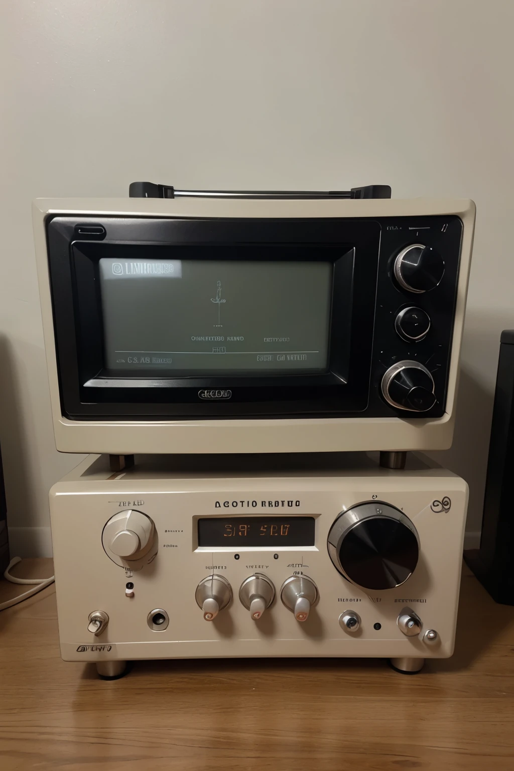 foto de um radio com a legenda escrito "the evolution of radio'