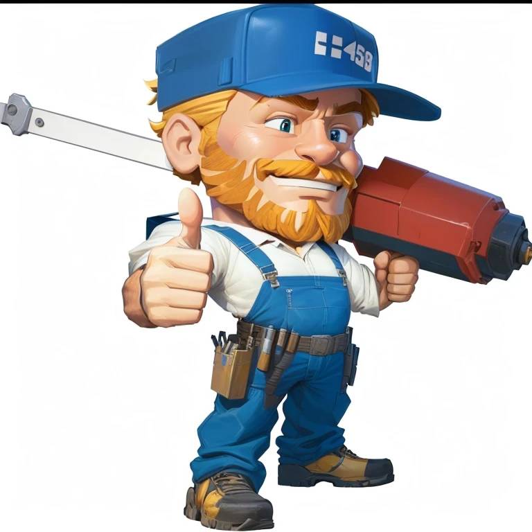 digital painting, 4k, comic Babes, a cartoon image of a man holding a garland and giving a thumbs up, 1614572159, mechanic, loaded, just like the handyman, profile image, electrical wiring!, professional work, 33861569 , 2995599206, mechanics