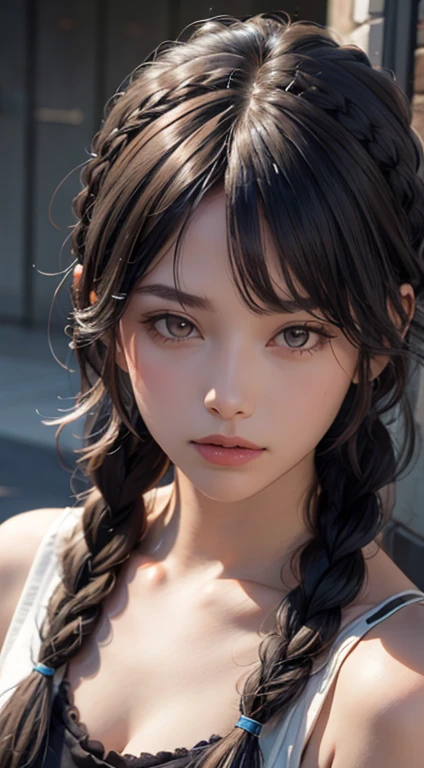 (braided bangs:1.5), UHD, retina, masterpiece, ccurate, anatomically correct, textured skin, super detail, high details, high quality, best quality, highres, 1080P, HD, 4K, 8k, 16k
