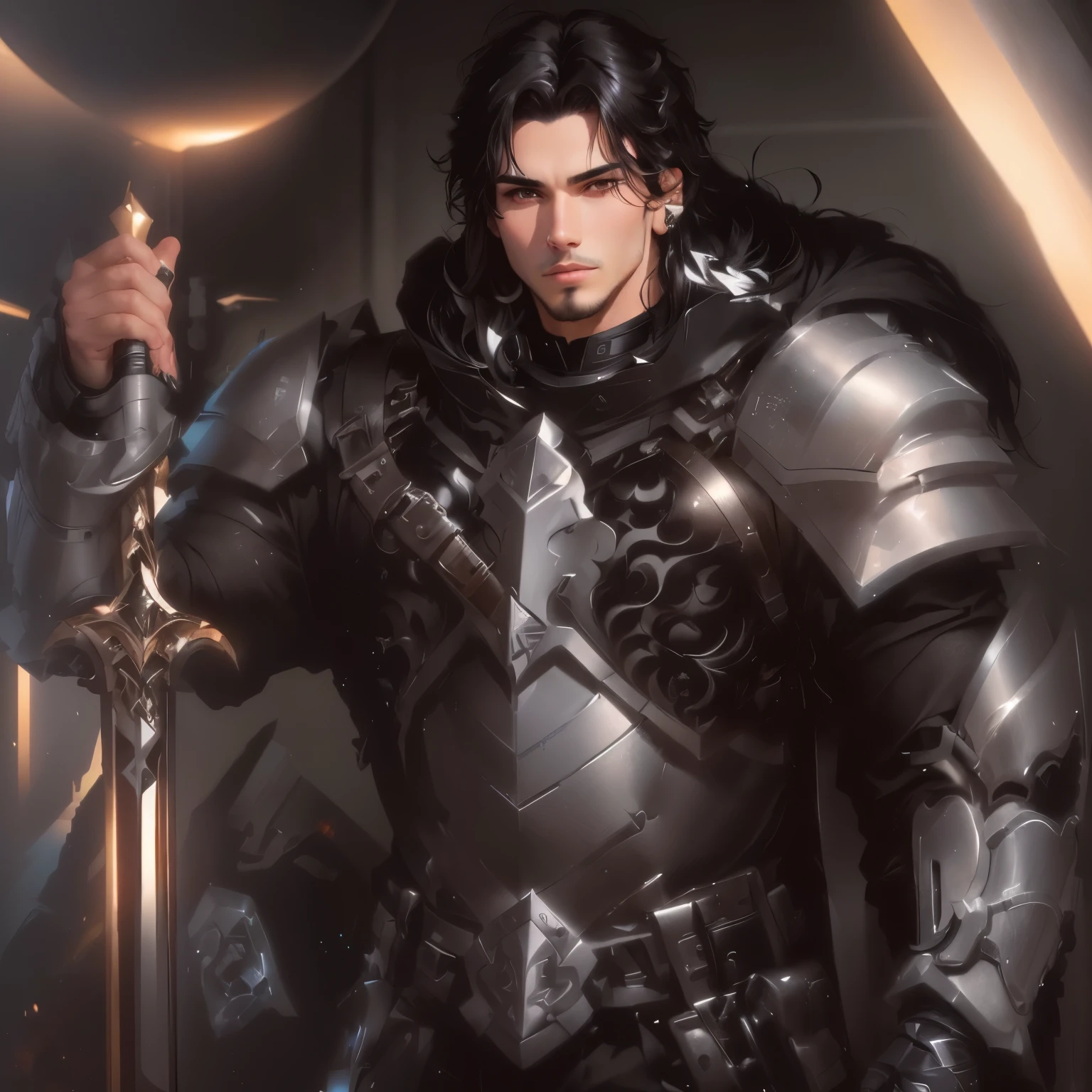 a man with black hair,brunette hair,short hair