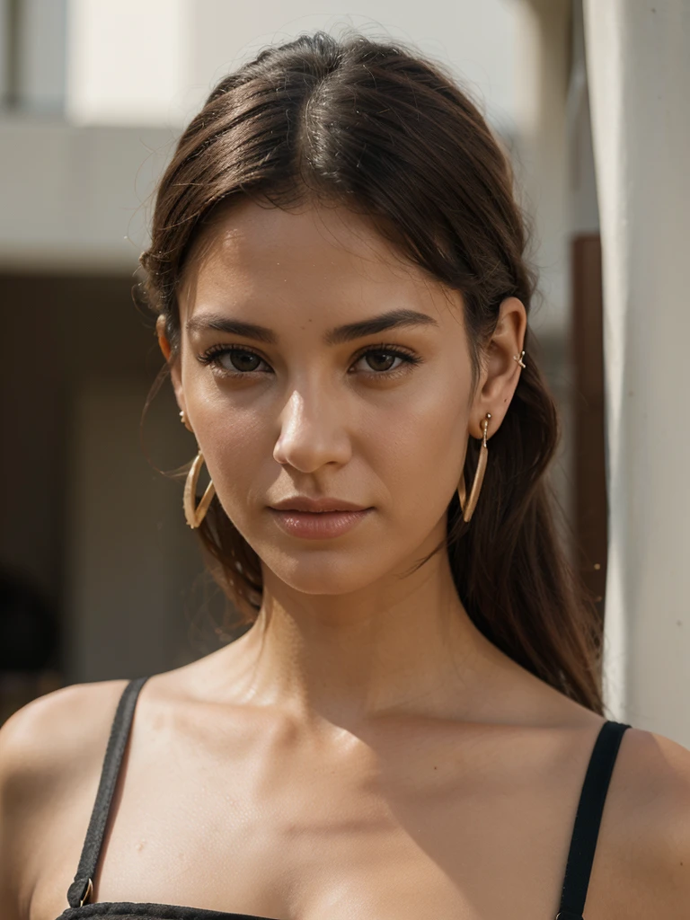 Portrait of o women with earings