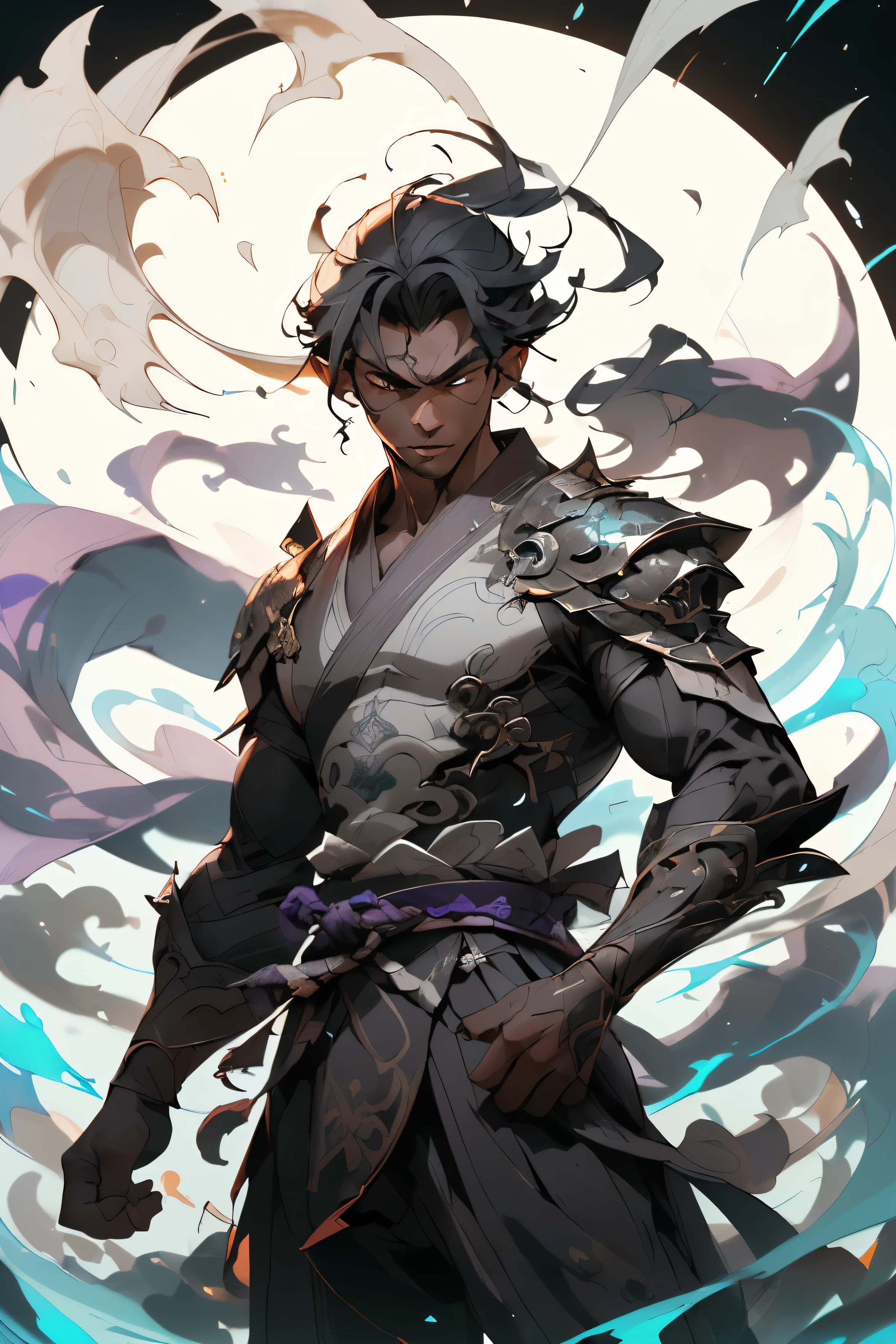 Monge Shaolin bonito、(((1 juvenil,Cabelo preto,monge budista,corpo inteiro homem,toupeira lacrimal:))),corpo inteiro macho,Chinese Kung Fu,olhos afiados,clear facial features,vestido branco hanfu,The body is surrounded by a purple mist,Runes surround you,Martial Arts Action,holographic reality,holographic halo,Dynamic Blur,Game Lighting Effects,luz de aro,luz suave,cinematic rim light,The light is delicate