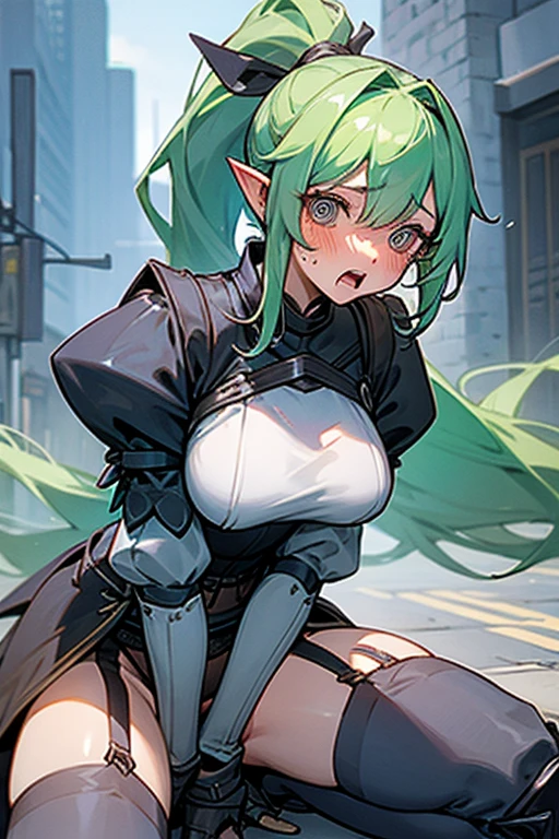 In front of a group of goblins　　ride on a man&#39;s thighs, 　profile　Blowjob to goblin　Hauled　very cum in mouth　Slave Woman　tie your hands behind your back　I am ejaculating inside my vagina now.　Hatsune Miku, Red rope, perfect restraint, big breasts 　slender body　　Completely naked　chained by a collar　Full body bondage, Ahegao, Full body covered in semen　 While crying　force　Penetrated into the vagina by a goblin　outdoor　 blindfold　There&#39;s a number written on the belly
