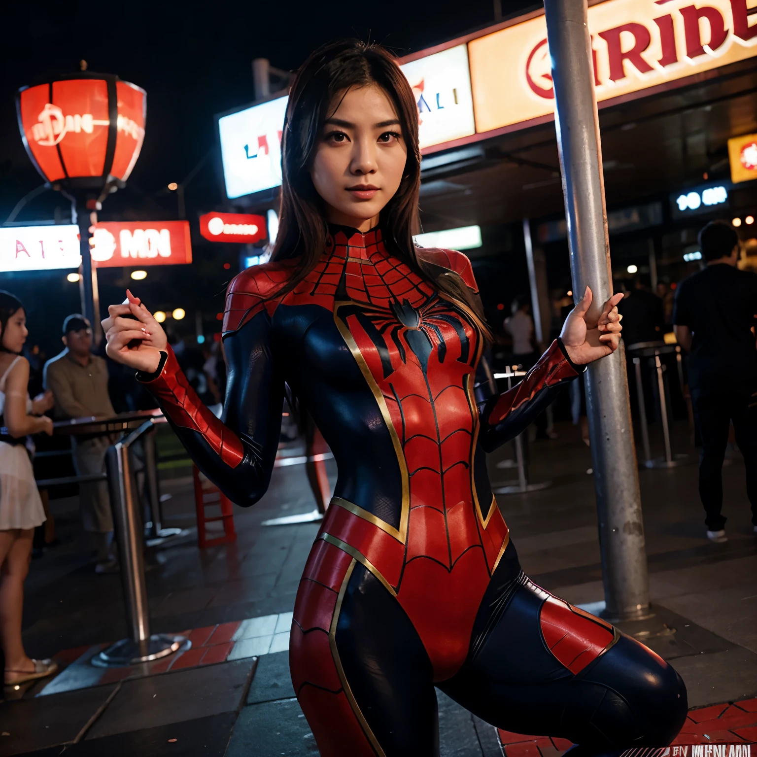 Asiatique en Cosplay spiderman sexy#censure#ouvrelesjambes#sexy#Asiatiquew#penetration