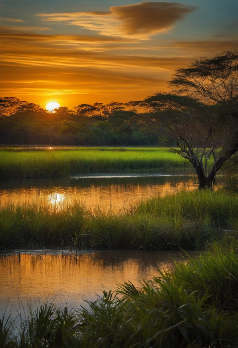Desenho que representa o Pantanal