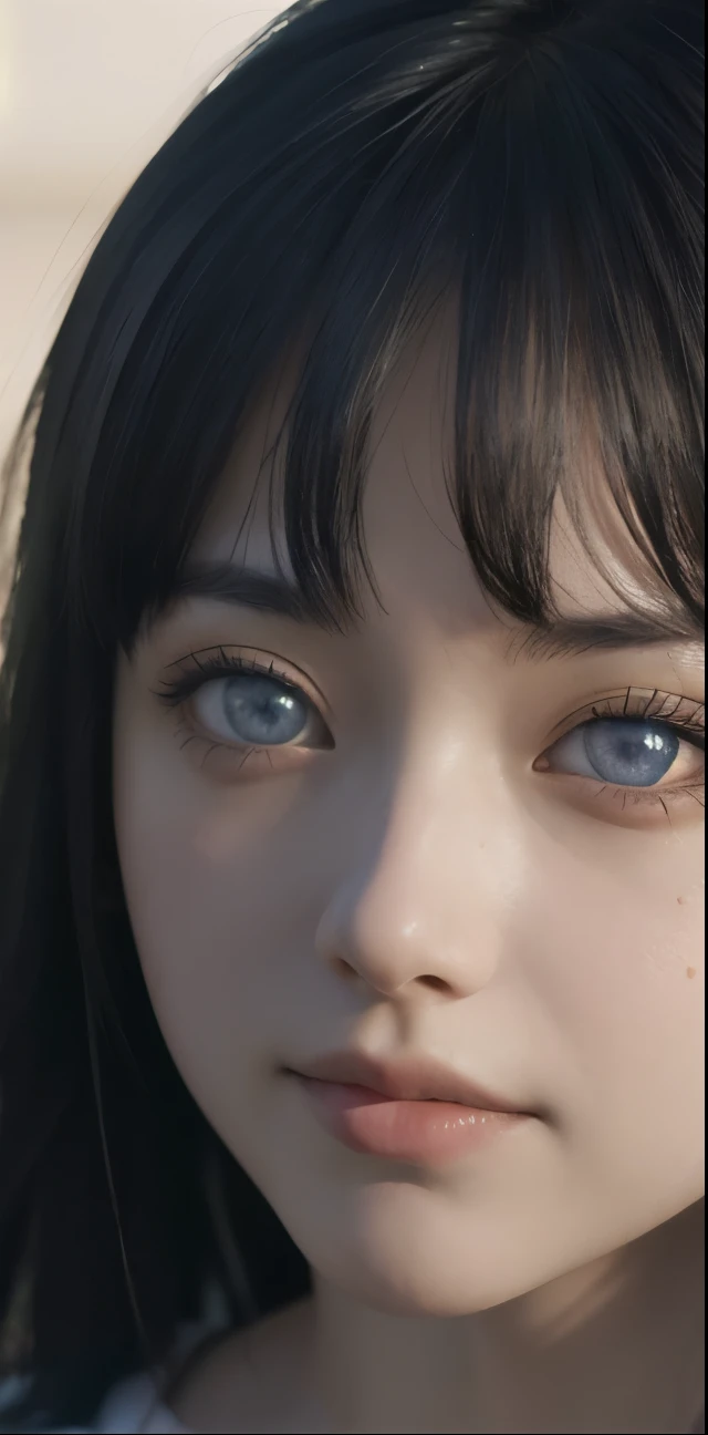 Best Quality, Masterpiece, Ultra High Resolution, (Realistic: 1.4), Original Photo, Side Light, Fine Beautiful Eyes: 1.2, Masterpiece* Portrait, Realism, 1 Girl, Ultra Detailed , perfeck ,Hinata Hyuga ,photo realistic,anime realistic,realisticstayl,