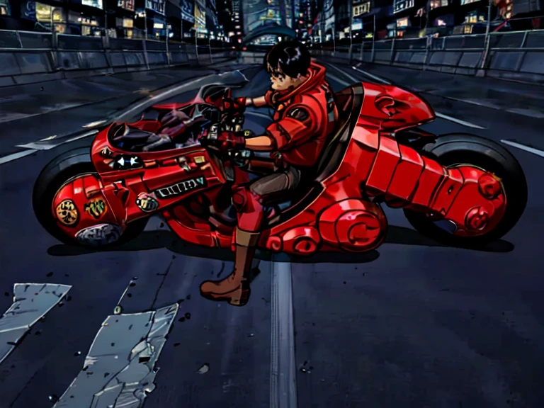 masterpiece,high quality, (((Akira movie scene)))
kanedabike,
Skid,
From the side,
サイドスriding,motorcycle,riding,slide,drift,tire,cigarette,Shine,Wheelspin,
One boy,alone,
Black Hair,goggles,Jacket,gloves,boots,
city,road,cityscape,building,street,night,null,city lights,