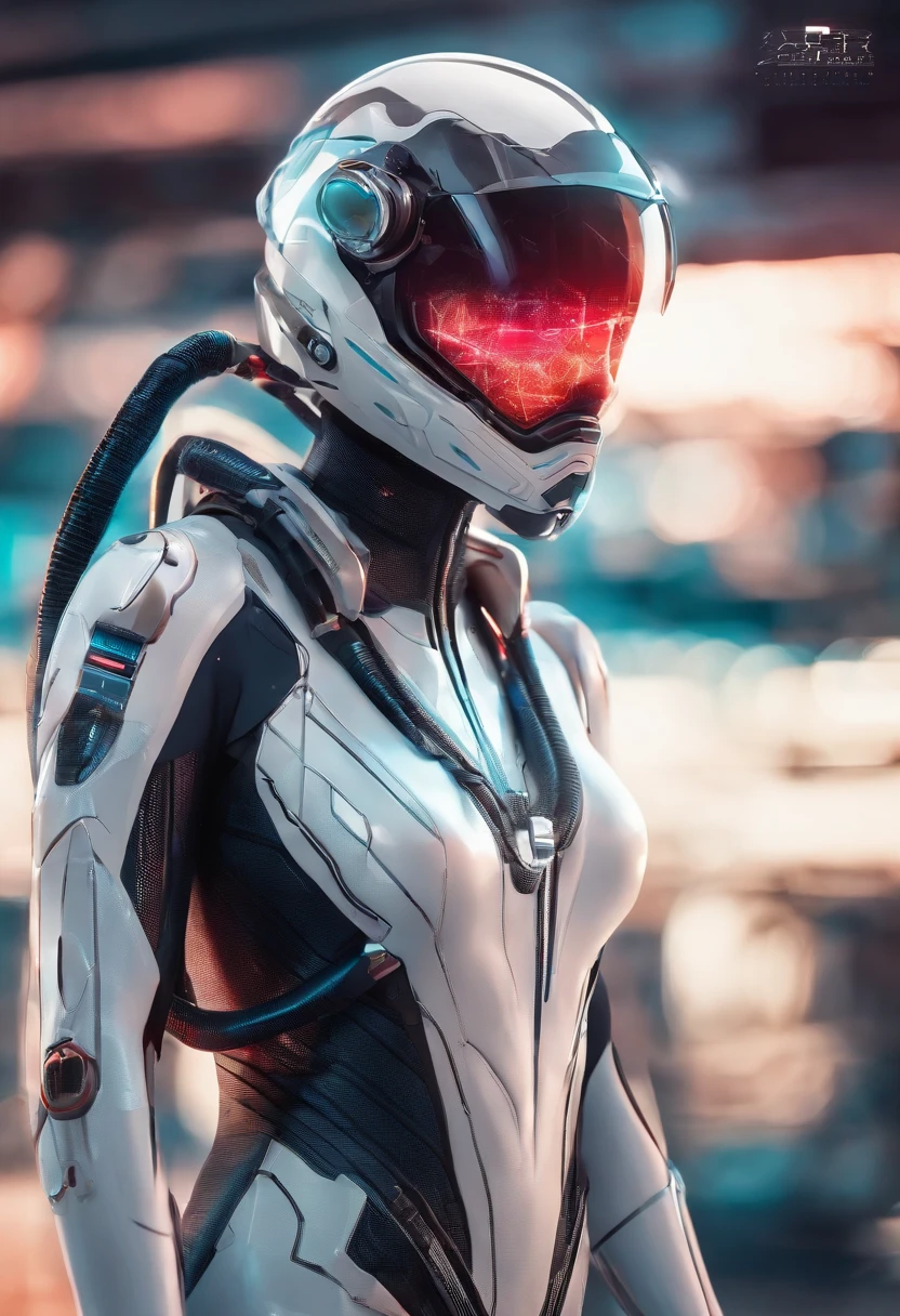 High Resolution 18K Ultra Realism Minimalist High Quality Beautiful Female Astronaut Suit Female Spider-Man Glued to Body Symbiote Style Futuristic Exoskeleton Futuristic Fire Suit Futuristic and Cybenetic Helmet with Ultra Realistic Neon Visor