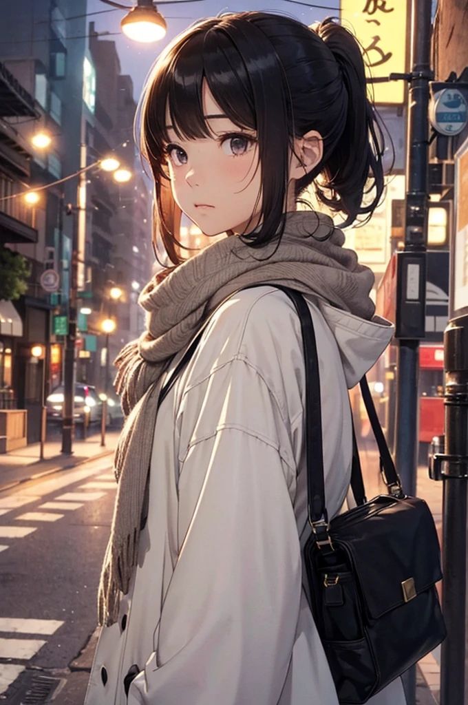 highest quality、High resolution、Detailed Background、(Beautiful face in every detail:1.4)、Anatomically correct、(Draw the usual number of fingers:1.2)、(Detailed facial expressions)、(Detailed eyes:1.2)、(Detailed eyes:1.2)、Beautiful, smooth skin、Teenage beauty、(Highly detailed face:1.4)、
Black Hair、ponytail、Bobcut、Hairstyles that add waves and curls、Perfect body line、Solitude and silence、An ennui atmosphere、Create unique moods and emotions、
Calm autumn scenery、wood々Slowly begins to change color、The scene is fleeting yet beautiful.、An ennui mood begins to drift through the city.、The withering wind blows through、I hear the leaves falling、people々Wear a light coat and scarf.、Walking slowly、As if time was passing slowly、people々There is a quiet melancholy in his expression.、
While sitting on the terrace of a cafe、Drinking coffee with one person、There is a view of the city ahead.、wood々The leaves are swaying in the wind、There are other people around、Just the sound of quiet conversation or the sound of a book being read、A deep silence spreads、The air is cold、But it's comfortable、among them、Indulge in your own thoughts、
At dusk, the street lights begin to glow dimly.、people々Little by little, I head home、The hustle and bustle of the city gradually subsides、Silence prevails、The withering winds are getting stronger、Feeling the cold、but、That feeling of loneliness is comfortable、It's as if I'm adapting to the changing seasons、It's like sorting out your inner feelings.、
At night、The city begins to sparkle faintly、The street lights and store lights、Gently lighting up the entire city、Lonely walkers appeared one by one.、Walking while casting a shadow、With a nostalgic feeling、An ennui atmosphereが漂う