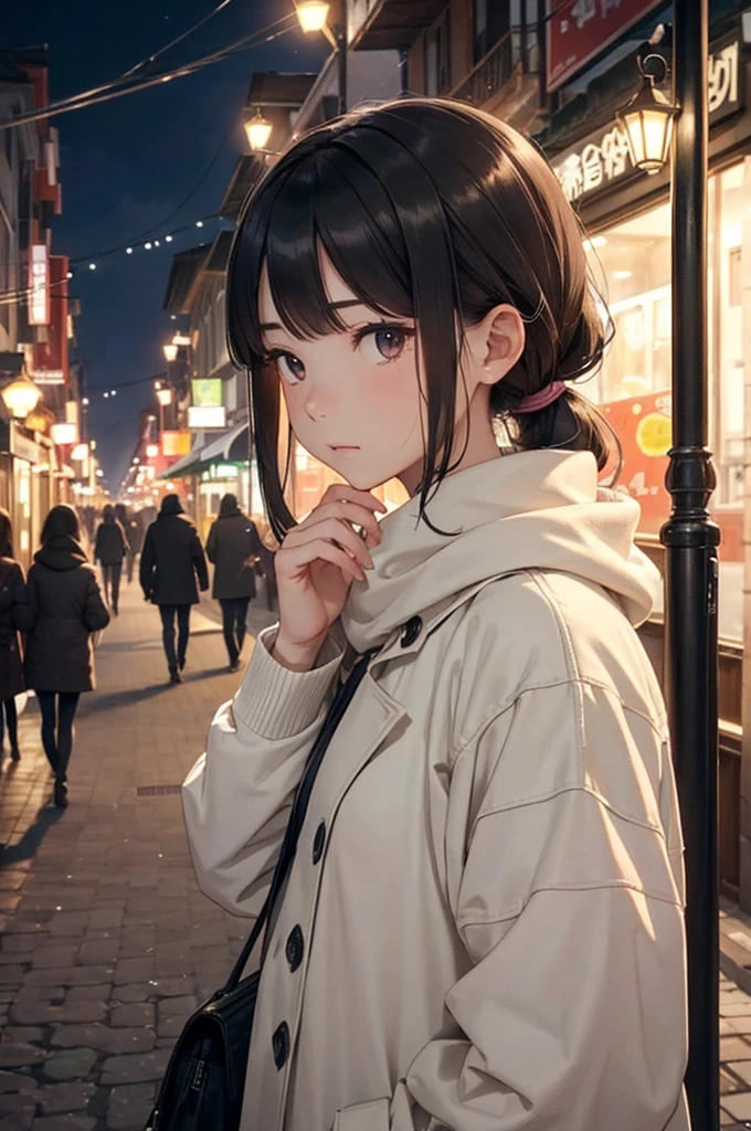 highest quality、High resolution、Detailed Background、(Beautiful face in every detail:1.4)、Anatomically correct、(Draw the usual number of fingers:1.2)、(Detailed facial expressions)、(Detailed eyes:1.2)、(Detailed eyes:1.2)、Beautiful, smooth skin、Teenage beauty、(Highly detailed face:1.4)、
Black Hair、ponytail、Bobcut、Hairstyles that add waves and curls、Perfect body line、Solitude and silence、An ennui atmosphere、Create unique moods and emotions、
Calm autumn scenery、wood々Slowly begins to change color、The scene is fleeting yet beautiful.、An ennui mood begins to drift through the city.、The withering wind blows through、I hear the leaves falling、people々Wear a light coat and scarf.、Walking slowly、As if time was passing slowly、people々There is a quiet melancholy in his expression.、
While sitting on the terrace of a cafe、Drinking coffee with one person、There is a view of the city ahead.、wood々The leaves are swaying in the wind、There are other people around、Just the sound of quiet conversation or the sound of a book being read、A deep silence spreads、The air is cold、But it's comfortable、among them、Indulge in your own thoughts、
At dusk, the street lights begin to glow dimly.、people々Little by little, I head home、The hustle and bustle of the city gradually subsides、Silence prevails、The withering winds are getting stronger、Feeling the cold、but、That feeling of loneliness is comfortable、It's as if I'm adapting to the changing seasons、It's like sorting out your inner feelings.、
At night、The city begins to sparkle faintly、The street lights and store lights、Gently lighting up the entire city、Lonely walkers appeared one by one.、Walking while casting a shadow、With a nostalgic feeling、An ennui atmosphereが漂う