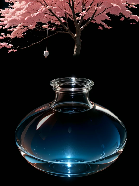 Cherry tree in a bottle, fluffy, Realistic, Refraction of atmospheric light, photograph：Lee Jeffries, Nikon d850 film stock photos 4 kodak portra 400 camera f1.6 Lenses, Rich colors, ultra Realistic Realistic textures, Dramatic lighting, Unreal Engine Trending on Artstation cinestill 800, Style-Glass