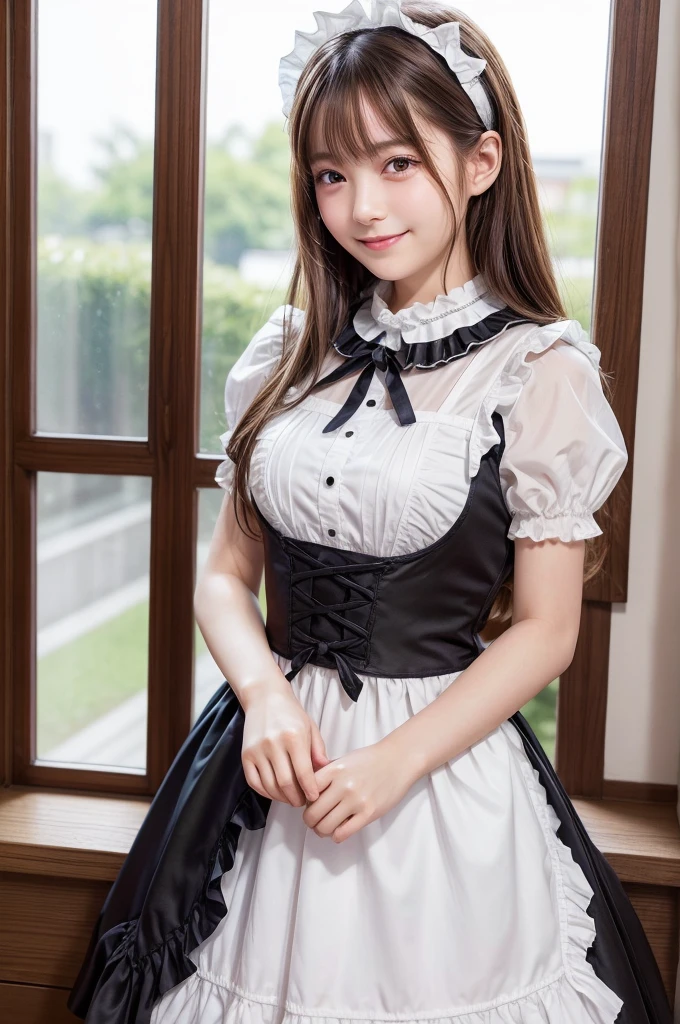 Girl, Lady, Fluttery Skirt, Whole Body, Baby Face {****ta} Furifuri [maid] nipple

