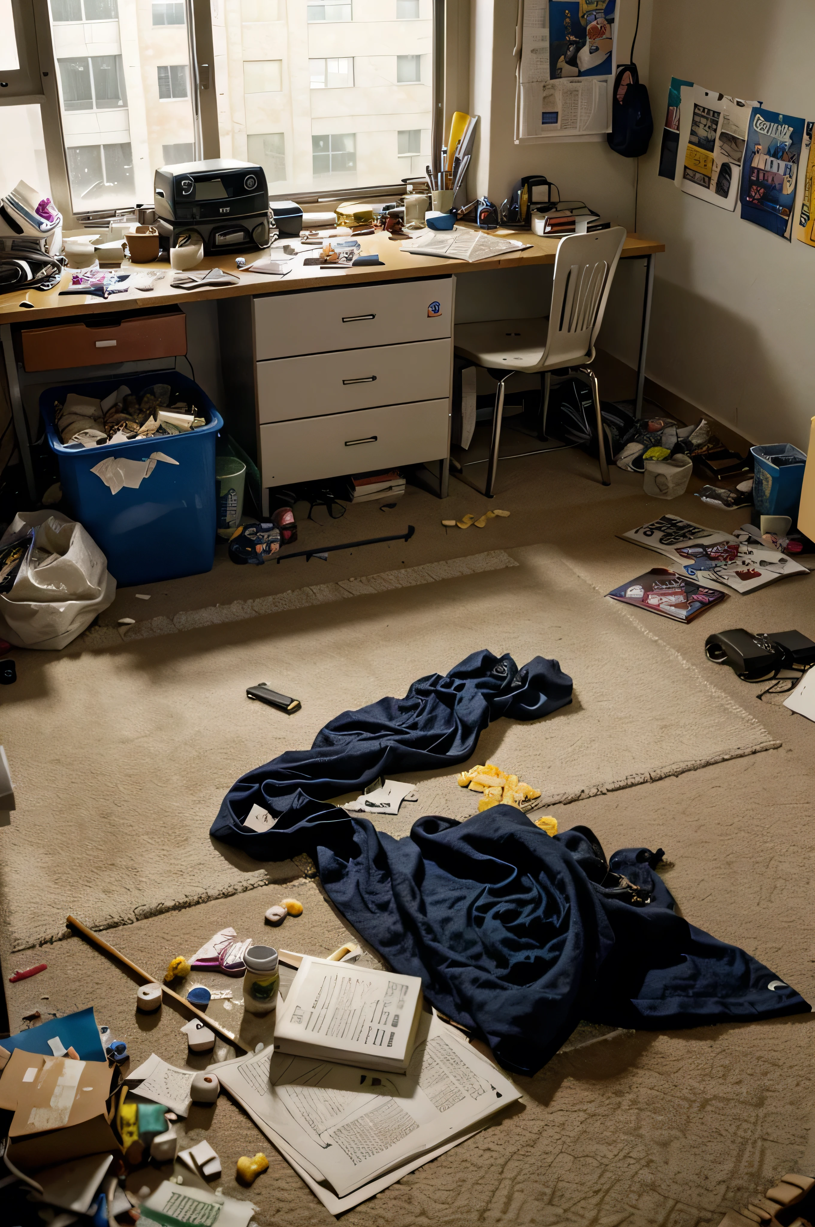 instagram style, realistic wide angle photo of a Russian slutty sexy (naked:1.3) 20 year old woman, sad look, in a soviet house, dirty, vandalised, smashed door, broken windows, trash on the floor, graffiti, detailed, polaroid, raw, analog style, kodak portra 400 film, 4k, extreme detail,