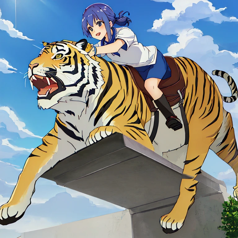 Kanoko Mamiya Riding a Tiger