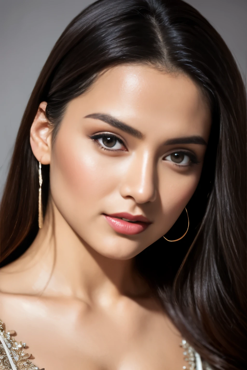 Fashion model 25 years old [[[[close-up]]], [[[[chest]]]], [[[[neck]]], [shoulders]]]]], Perfect eyes, Perfect iris, Perfect lips, Perfect teeth, Perfect skin, Soft front light, Glow, HDR, (Soft color: 1.2), Best quality, masterpiece, ultra high res, (photorealistic:1.37), raw photo, 1girl, long hair, beautifull eyes, beautifull face, detailed eyes and face, t-shirt, dynamic lighting, in the dark, table top, highest quality, realistic, Super detailed, finely, High resolution, 8k wallpaper, 1 beautiful woman, light brown messy hair, He is wearing an open-necked shirt., sharp focus, perfect dynamic composition, beautiful and detailed eyes, thin hair, Detailed realistic skin texture, smile, close-up portrait, model body shape, mile, close-up portrait, model body shape, body shape,cleavage, tropical beach, thin and long legs Translated with DeepL.com (free version)Top Quality, Masterpiece, (Realistic:1.2), 1 girl, detailed face, beautiful eyes, (Masterpiece:1.2, Top Quality), (fine beautiful eyes: 1. 2), (highly detailed Cg Unity 8K wallpaper, Masterpiece, Top Quality, super detailed, best shadow), (detailed background), (beautiful detailed face, beautiful detailed eyes), high contrast, (best lighting, very delicate and beautiful),1girll, beautiful detailed glow, glamorous body, blond hair, purple eyes, best quality, Masterpiece, (Real:1. 2),tropical seaside, very detailed, super high resolution, super high image quality, (masterpiece:1.3), (8k, photorealistic, RAW photo, best quality: 1.4), (1girl), beautiful face, smile, (realistic face), (black hair, short hair:1.3), beautiful hairstyle, realistic eyes, beautiful detailed eyes, (realistic skin), beautiful skin, (Sexy sPortrait of A confident-looking indian girl with long flowing hair, having coffee at home,hazel and brown eyes, c-cup breasts,bokeh, perfect composition, hyperrealistic, super detailed, 8k, high quality, trending art, trending on artstation, sharp focus,  studio photo, intricate details, highly detailed