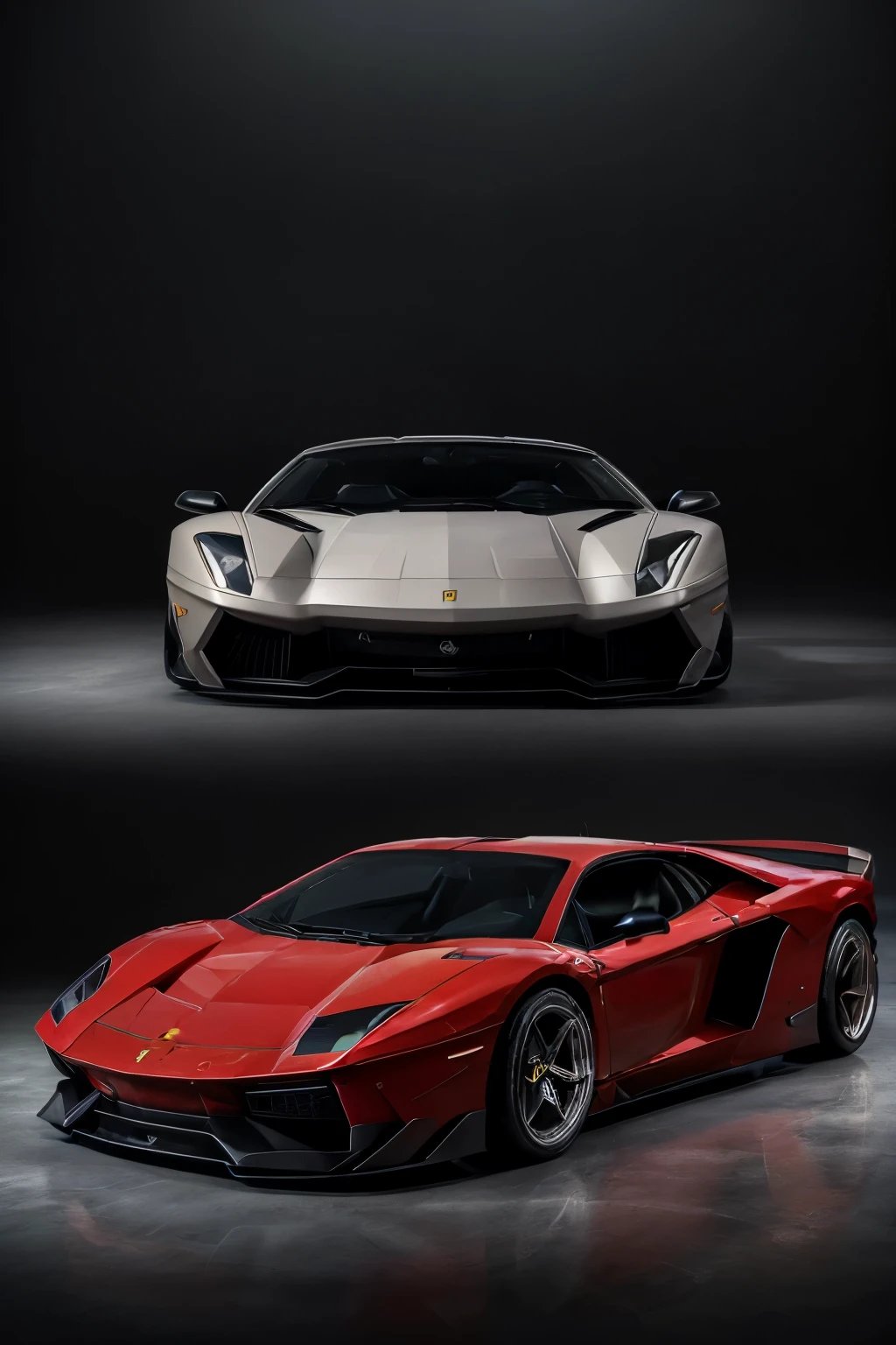 28-year-old man, ((muscular body)), ((fusion of Ferrari Testarossa and Lamborghini Aventador design)), short brown hair, Front view, selfie, high contrast, dynamic lighting, sharp focus, advanced technology, centrally located, crisp image, car enthusiast, sleek lines, SFW, cinematic, dramatic, exceptional quality, photographic masterpiece, ((realistic rendering), 4k resolution, RAW file, Adobe Lightroom, artistic interpretation, Car magazine cover, ((open-air pose)), Italian supercar, sophisticated style, luxury automobile, fusion design, high definition, intricately detailed, ((red and black color scheme