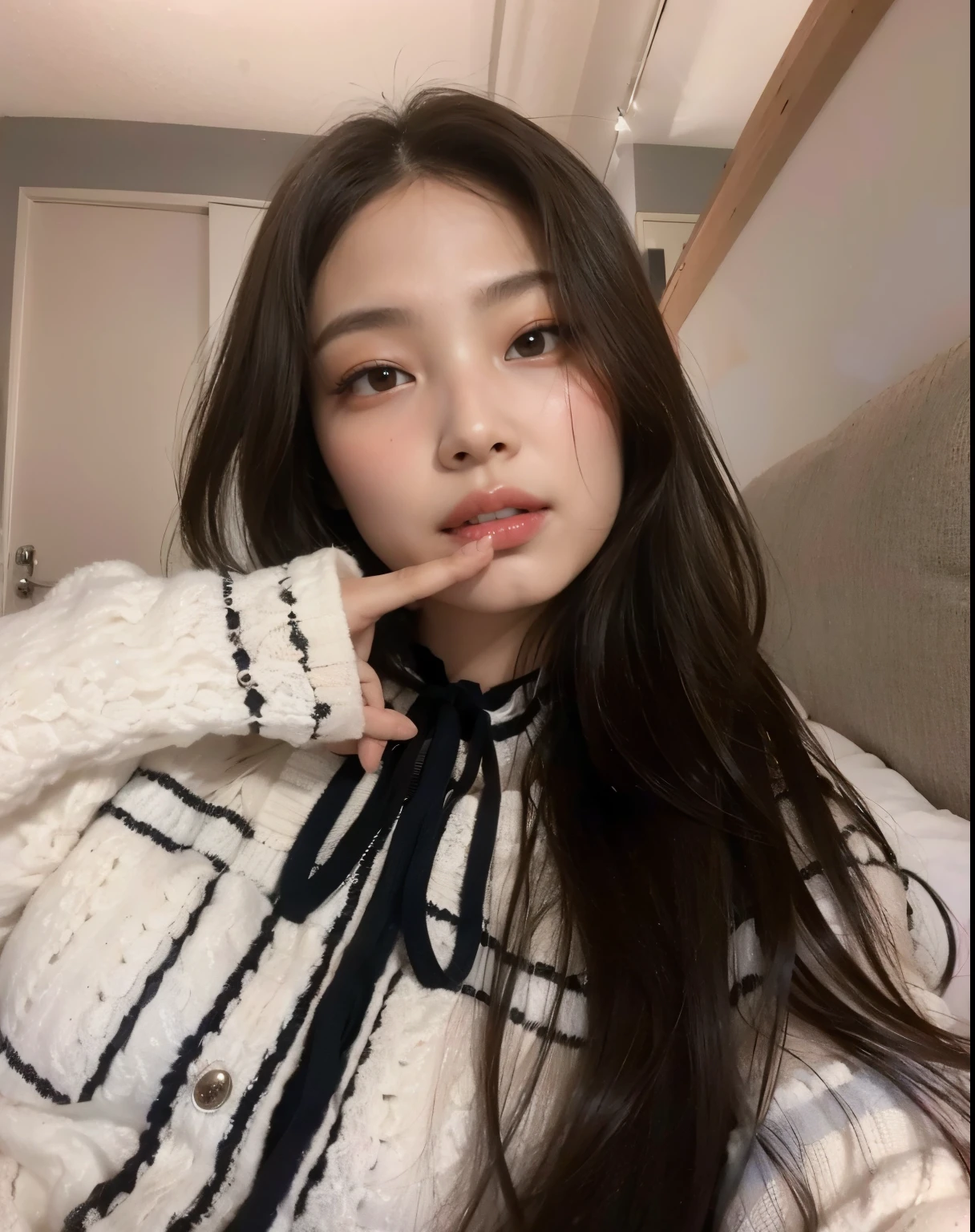 Jenny, 16K, Ethereal beauty, 16K maximum quality, maior qualidade, mais alta qualidade, Qualidade e detalhes mais perfeitos, Rosto perfeito e beleza