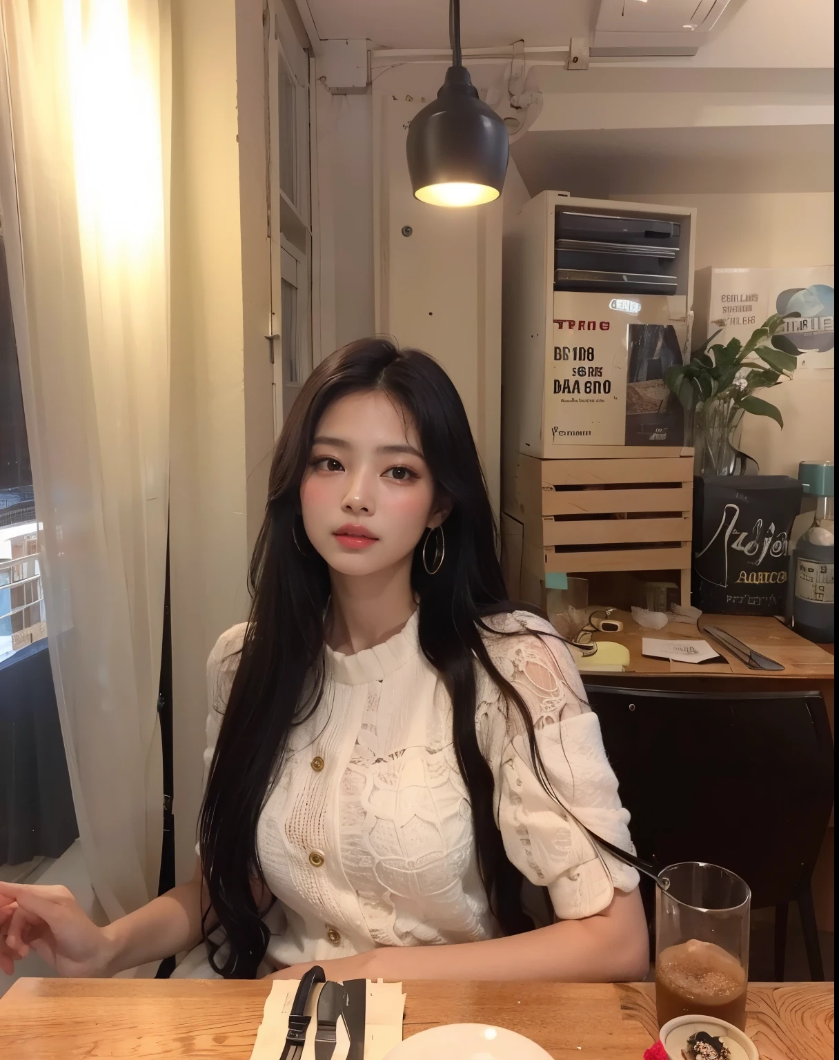 Jenny, 16K, Ethereal beauty, 16K maximum quality, maior qualidade, mais alta qualidade, Qualidade e detalhes mais perfeitos, Rosto perfeito e beleza