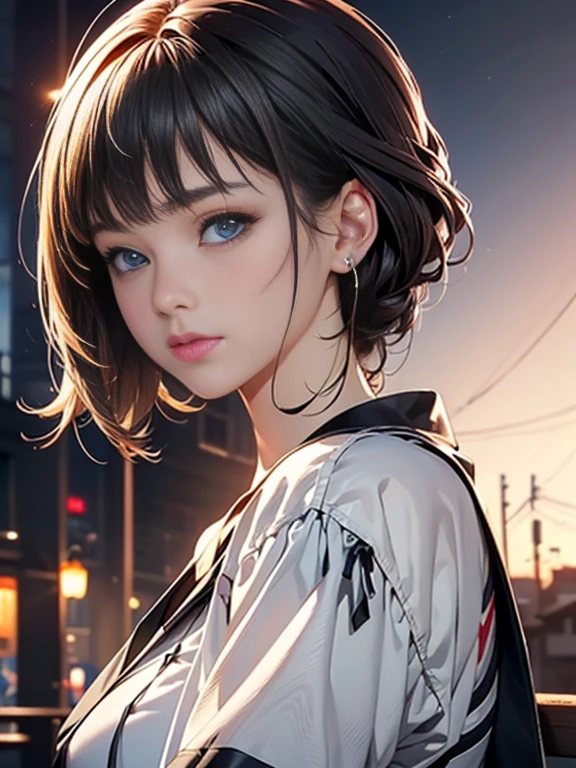 ((((best quality))))、(((Super fine CG16K wallpaper)))、(((masterpiece)))、(((Ultra Detailed)))、(((Extremely detailed)))、((１people&#39;woman))、Mature woman、35 岁woman、((Japanese face))、((Very beautiful face))、((beauty:1.5))、((straight long ponytail:1.5、Bangs))、(Shiny Brown Hair)、beauty精致的眼睛、Big eyes and double eyelids、Brown eyes、Raise an eyebrow、high nose、Small nostril、Little mouth、Tempting lips、beauty的胸部、((C cup size breasts))、cleveage、Full figure、(Fat body type)、Perfect proportion、Perfect anatomical structure、perfect composition、beauty细致的阴影、beauty的Natural light线、beauty的细节光芒、Depth of writing boundaries、(((High chroma)))、(((real:1.9)))、((vivid:1.5))、((edge:1.6))、((beautiful skin))、((Texture))、((realな皮膚感))、(((Thigh high cowboy shot:1.6)))、((From the front view:1.6))、((Smile:1.6))、(Eyes on me:1.5)、Daytime Stadium、Bright sunshine、Natural light、(((outdoor stadium:1.5)))、(Walking posture:1.5)、(((good exercise_Blue clothes、Dolphin shorts_White clothes:1.6)))、((earrings、Wearing a necklace:1.3))、Large Breasts, [特写Cleavage]]]]Huge long saggy breasts, Cleavage, The chest is more exposed，Thighs are thicker、