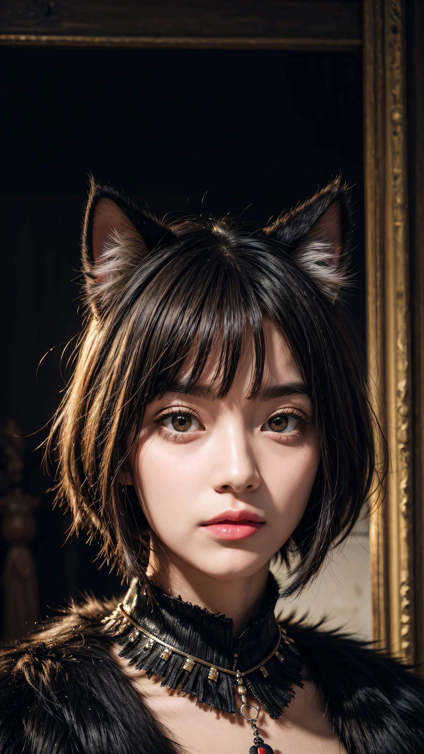 (Dark Environment:0.8),masterpiece, high quality, Absurd, number (artwork), By Dagasi, Yes,Seizan,(anthropology,Fluffy fur,character focus:1.1),anthropology male cat,short hair,portrait, Bright Eyes,panoramic,character focus.(Detailed background:0.7),...