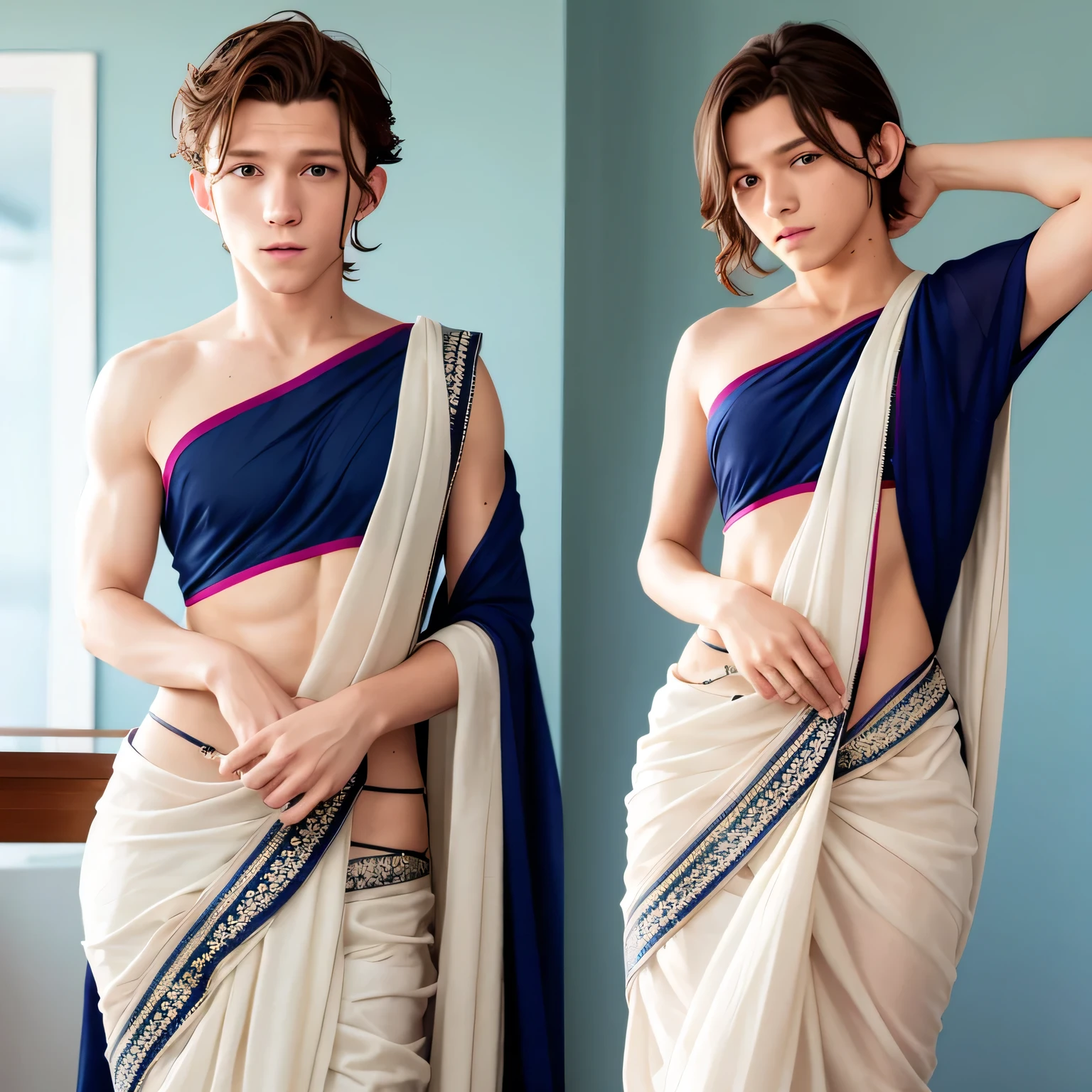 Tom holland in saree