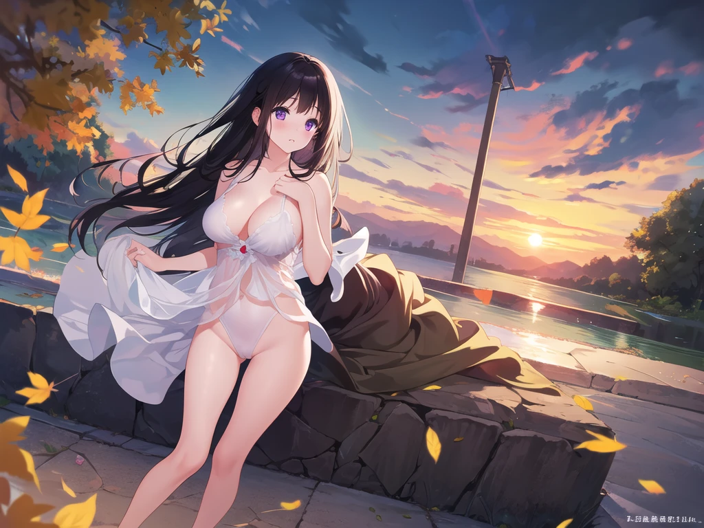 NSFW, sexy, erotic, An ultra-high-quality pop-art style illustration from a tilted top-down angle, showcasing a younger anime-style girl with chūnibyō in a Western-style Gothic Lolita outfit with more exposed skin in a vibrant and lush flower field. The illustration features a cute, younger girl in an extremely cool and stylish chūnibyō pose, with a luxurious and elegant flower crown. The entire scene is depicted from above at an angle, with extremely intricate details of wind and light effects. The scene emphasizes the celebration of new life, with an abundance of vividly colored flowers in a dramatic chūnibyō style, symbolizing new beginnings. The girl is surrounded by a crystalline textured blanket, reflecting light and enhancing the charm. The illustration captures the essence of joy and blessing, highlighting the delicate and splendid presence of life among richly and intricately depicted flowers, making the viewer feel the breath of life. The flowers are even more abundant and intricate, with a heightened emphasis on the birth and breath of life. The quality is unparalleled, showcasing every detail with stunning clarity and depth. The girl's pose is incredibly dynamic and cool, exuding a powerful chūnibyō vibe, seen from a tilted top-down angle.