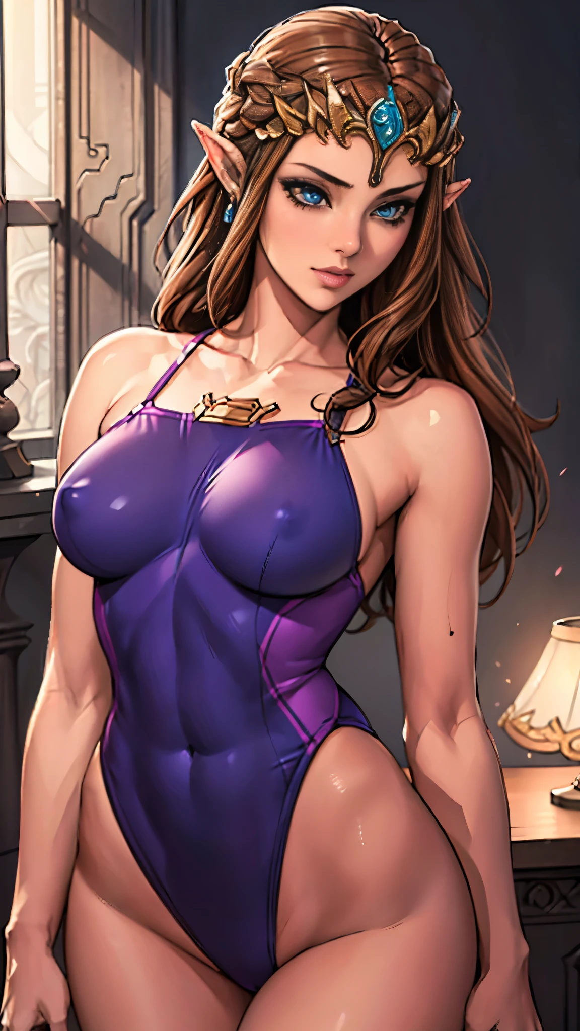 Must Piece, (Solo: 1.1), Perfect Face, (Bright Lighting: 1.2), Beautiful Eyes, Beautifully Detailed Face, Perfect Lighting, Absolutely necessary for the piece, Top Quality, ()MILF, ()Big Tits, 1 on 1, Provocative, Lips, Lips Bold, 8K, High Quality Video, Married Woman,. Beautiful, bright,. 8K, high quality, video, married woman, fair skin, beautiful figure, beautiful face, small face, beautiful line drawing. 8K high quality, high accuracy, princess zelda, beautiful, beautiful figure, small face, full length, twilight princess, beautiful,.Description: beautiful, bright, highlights in eyes, small ears, brown hair, sexy, illustration, beautiful line drawing.She is raising her arms, showing her armpits, simple background, dark background, blue eyes, revealing, losing, embarrassing expression, depicting from head to belly, school swimsuit, swimsuit outfit,