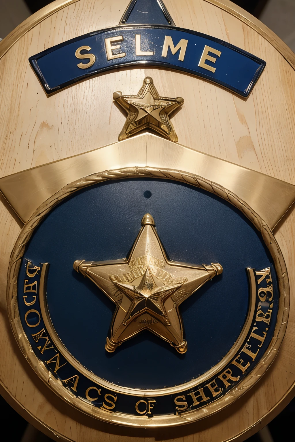 A picture of a realistic Los Angeles Sheriff Department Badge Logo, Full Screen, English