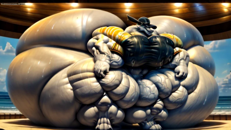 4k, high resolution, best quality, perfect lightning, perfect, solo, anthro, young, boy,white wolf:2.0, furry body, (fluffy mane:1.2), fluffy tail, male, adult, (bulky2:0, thick muscles2:0, huge muscles:2.0, hyper muscles:2.0), (thick biceps, veiny biceps, broad shoulders:2.0), (thick legs, thick calves:1.1), (digitigrade legs, 4 toes:1.2), perfect colors, (photorealistic fur, detailed fur, epic, masterpiece), (suggestive posing:1.2), (seductive smile, lustful grin 1.3), detailed beach,detailed wolf eyes:2.0, by k0suna, by darkgem,nipple ring,hyper arms:2.0,veins,white body,white fur,hyper butt:2.0,hyper paws:2.0,standing,thick legs,thick butts:2.0,sweat body:2.0,massive butt:2.0,black hat,hyper ass:2.0,huge ass,long legs,juicy butt:2.0