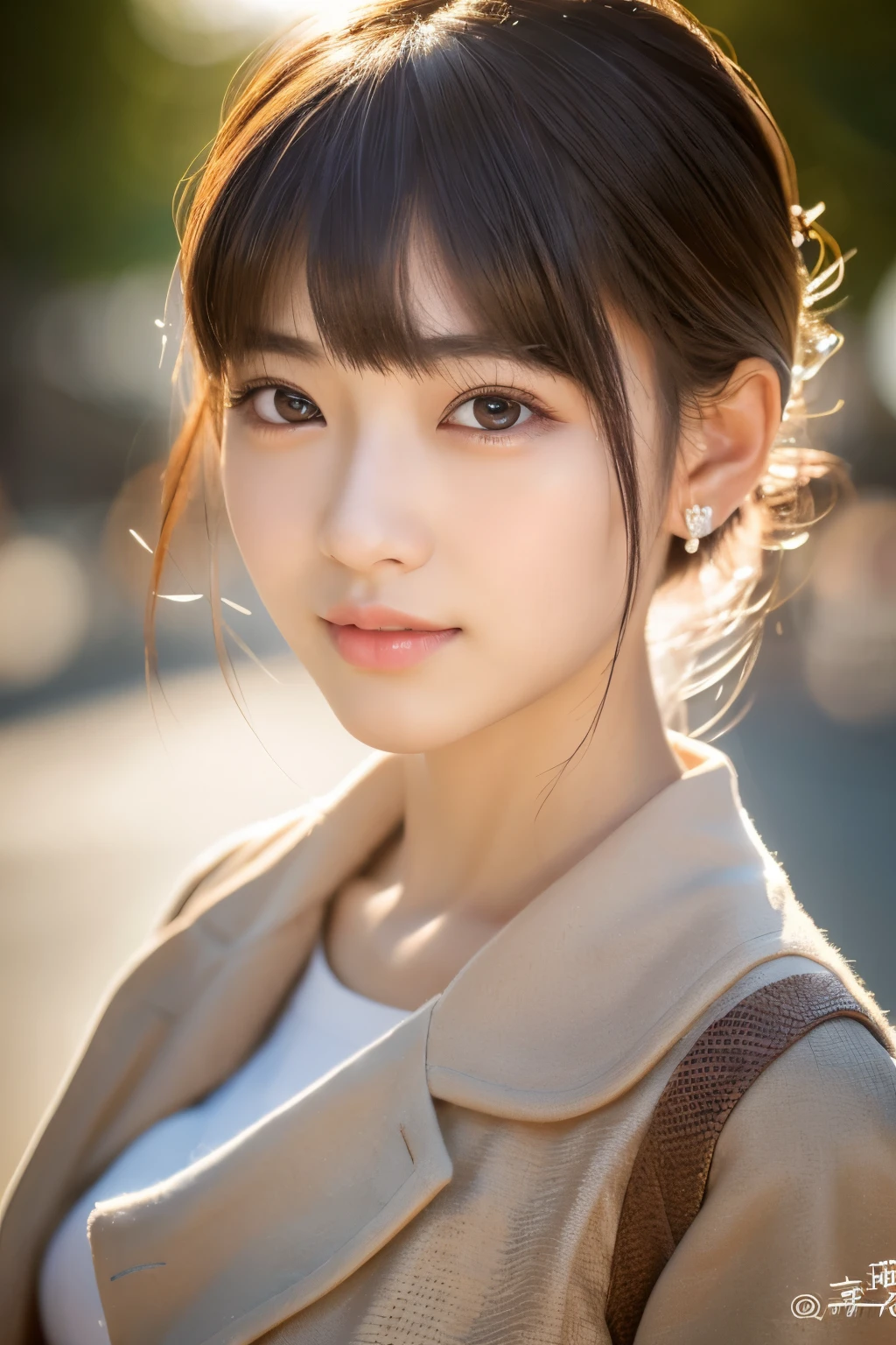 Japanese girl, Photorealsitic, Detailed skin, Detailed lips, Detailed eyebrows, PUPILS SPARKLING, depth of fields, ccurate, Super Detail, Best Quality, hight resolution, Anatomically correct, Textured skin, high details, High quality, short skirt, full body