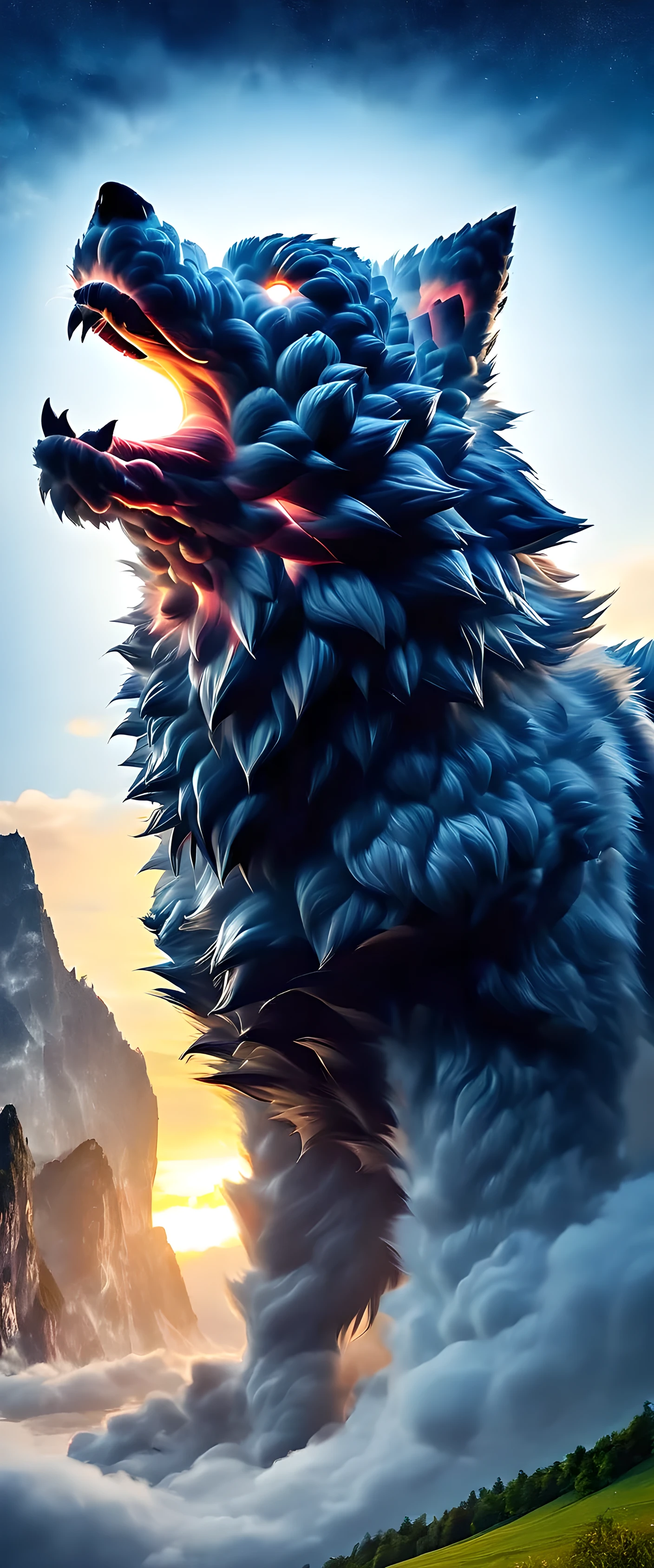 "best quality,4k,highres,masterpiece:1.2,ultra-detailed,realistic:1.37,Lora:Wolf-000019:0.8,ultra-fine painting,vivid colors,sharp focus,physically-based rendering,professional,portrait,landscape,concept artists,darkgem,Wolf,Wolf cloak,Ruan Jia,Pino Daeni,Dummkopf,muscular male Wolf anthro,detailed face,detailed fluffy fur"

Please note，In order to ensure the quality and detail of the generated images，I added a lot of quality improvement tags to the prompt.，And clearly specify the character details，To avoid randomly generated results。