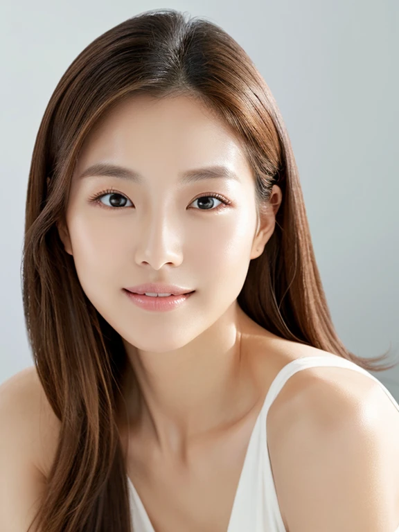 Same face as last time，Slim Abs、Loose wave style、Good top、Beautifully rendered in every detail., Including face and skin texture.，Fine grain，Seductive look、Esbian all over