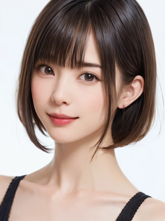 (software:1.8、masterpiece, highest quality),1 girl, alone, have, Realistic, Realistic, Looking at the audience, Light brown eyes, Highly detailed shiny hair brunette short bob hairstyle:1.6, short hair:1.8、Beautiful face in symmetry、Spring Clothes:1.6, Whity, lips, bangs, Outdoor, Mouth closed, Upper Body、Big eyes、eyelash、((Very simple green to yellow gradient background:1.8))、(((bangsのあるshort hair、Big eyes、big and full 胸、Looking at the audience、Beautiful beauty、Show me your ears、Long neck、smile、please close your mouth and smile、Detailed, Art Nouveau-inspired patterned costume)))、Ideal body type、((({Huge|big|Huge|Mega} Chest 2, Cleavage:2、Happy smile、Beautiful Teeth、dutch angle)))