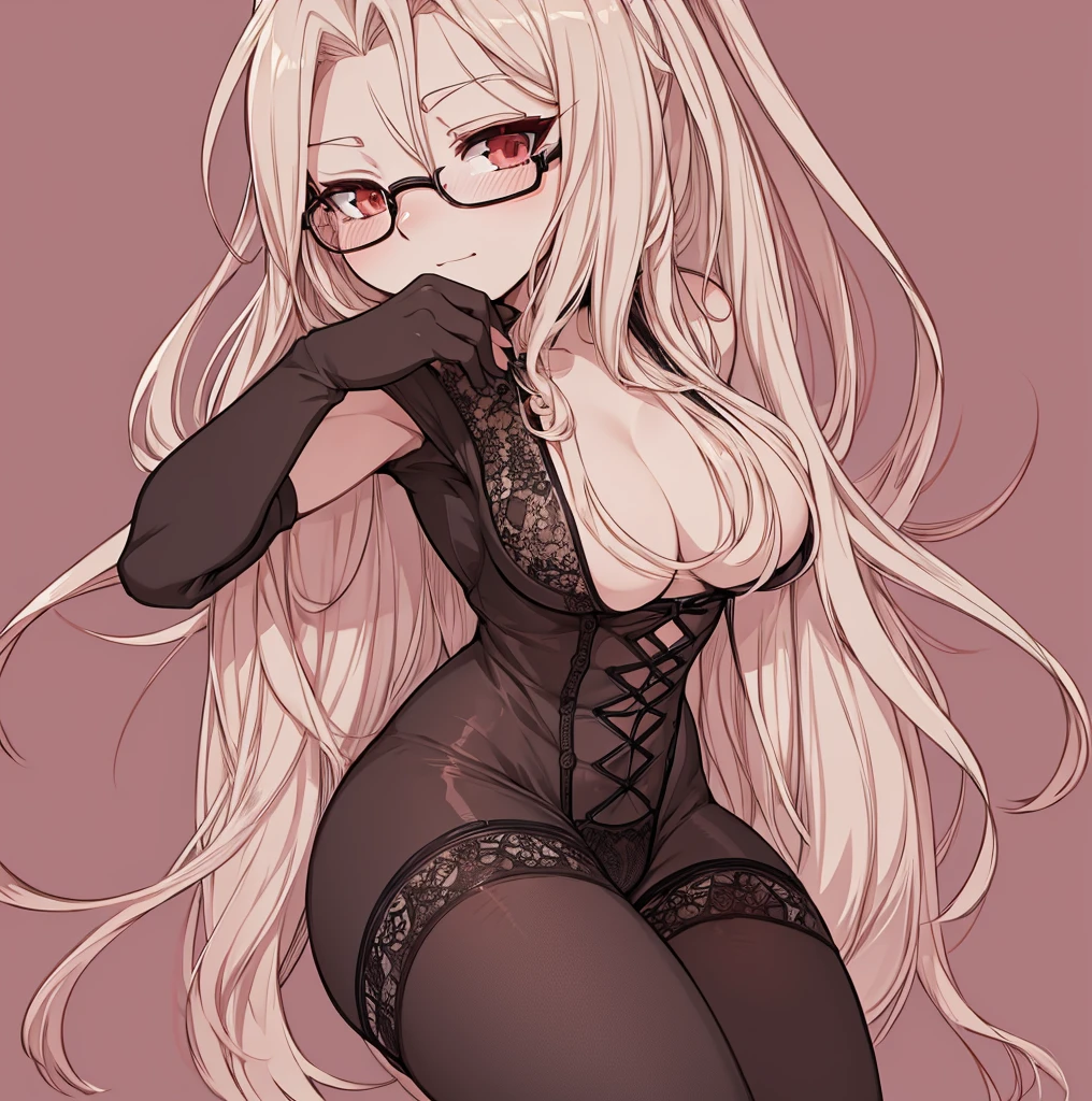 a drawing of a woman with glasses in a lingerie, seductive anime girl, thicc, (sfw) safe for work, beautiful alluring anime woman, bold lineart, looking like annie leonhart, thick lineart, clean lineart, perfect lineart, clean anime outlines, thick black lineart, simple lineart, intense line art, extremely fine ink lineart, sharp lineart, annie leonhart, thick outlines, variable lineart