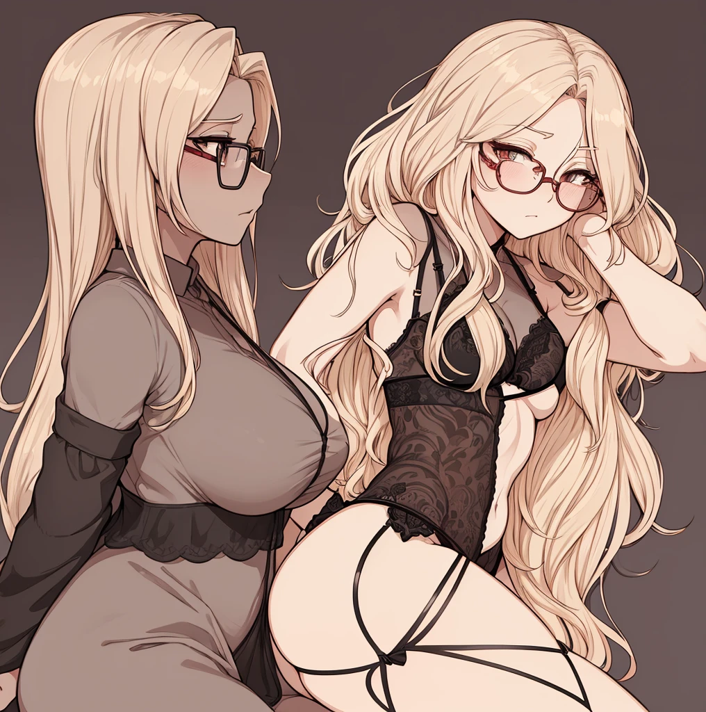 a drawing of a woman with glasses in a lingerie, bold lineart, looking like annie leonhart, thick lineart, clean lineart, perfect lineart, clean anime outlines, thick black lineart, simple lineart, intense line art, extremely fine ink lineart, sharp lineart, annie leonhart, thick outlines, variable lineart