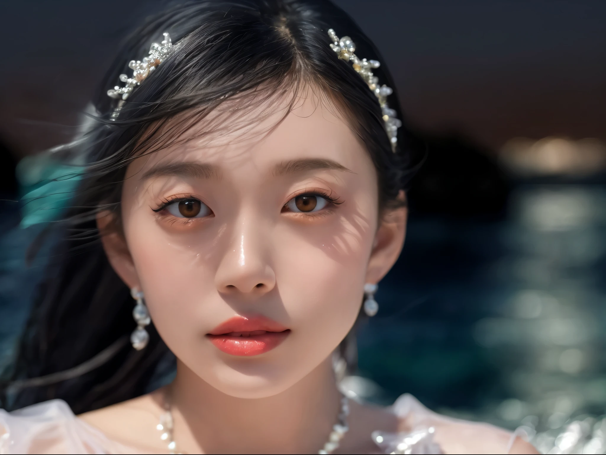 With the dazzling sea as a backdrop