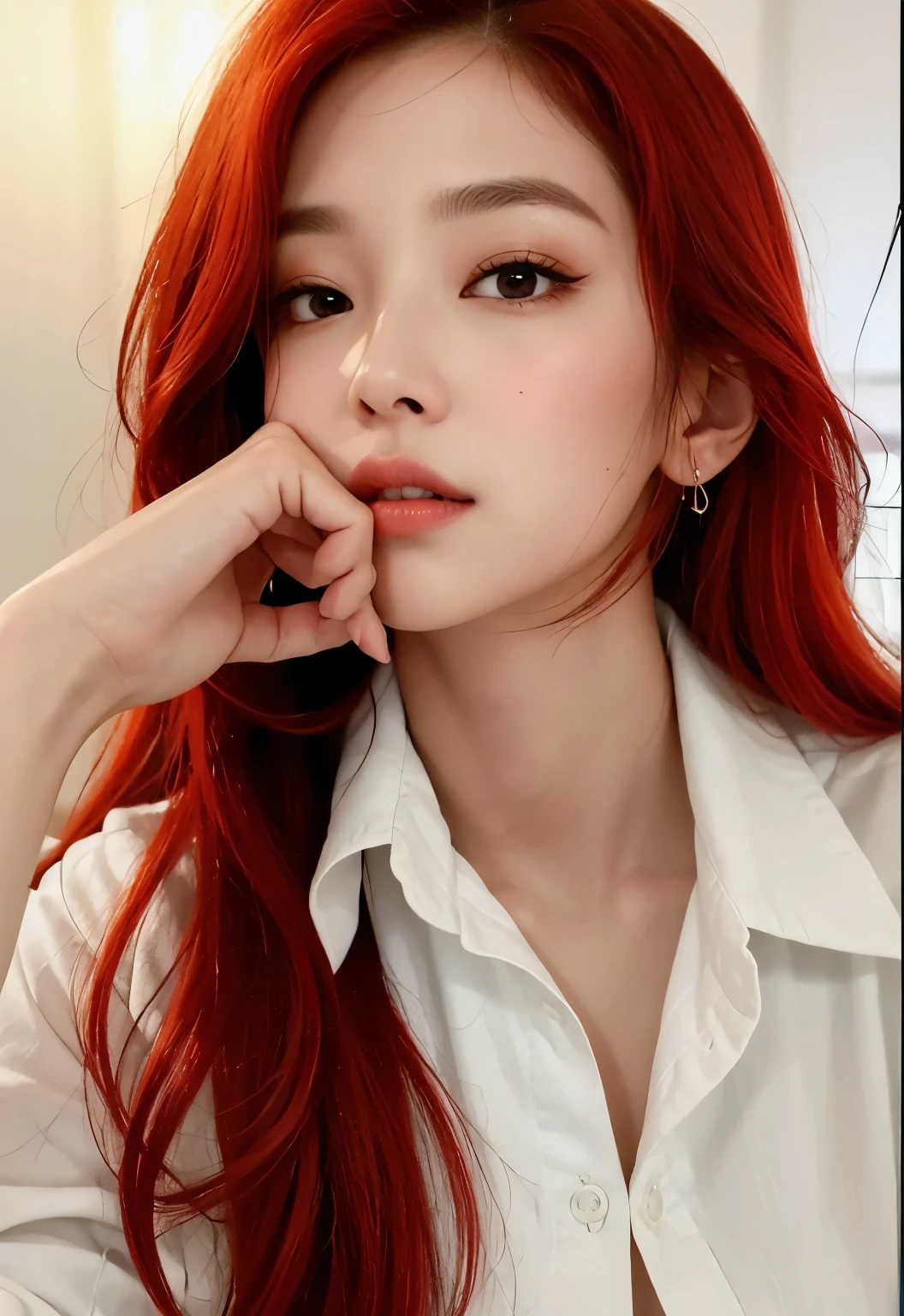 Jenny, 16K, Ethereal beauty, 16K maximum quality, maior qualidade, mais alta qualidade, Qualidade e detalhes mais perfeitos, Rosto perfeito e beleza