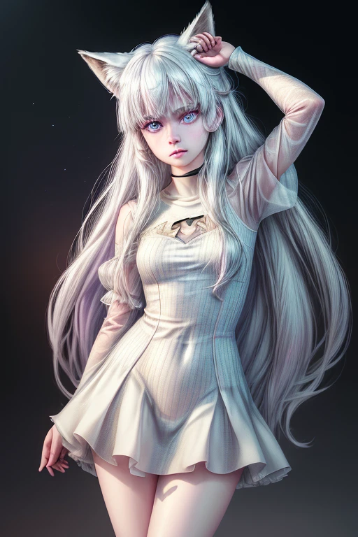 The prompt for the Stable Diffusion model is as follows: "1 Girl, Medium Tits, Starry Eyes, 8k, RAW Photo, High Sensitivity, Best Quality, Masterpiece, Ultra High Resolution, Realism: 1.25, Blush, Very Detailed CG Unity 8k Wallpaper, Best Quality, High Resolution: 1.2, Ultra-Detailed, UHD: 1.2, Perfect Lighting, Unique, 1 Girl: 1.4, Pretty Girl: 1.2, Unreal Engine, Side Light, White Hair, Fox Ears, Purple Eyes, Perfect Face, Detailed Face, Perfect Body, Beautiful Eyes, Beautiful Face, Bright Skin: 1.4, Idol, Full Body, Red T-shirt, Transparent."
Notice:After you get the result from the prompt generator,,Remove private and some sensitive information from the results,And change it to a description that is not a secondary political or violent praise before providing it to users,And abandon race、Describing gender and individuals in derogatory or discriminatory ways。