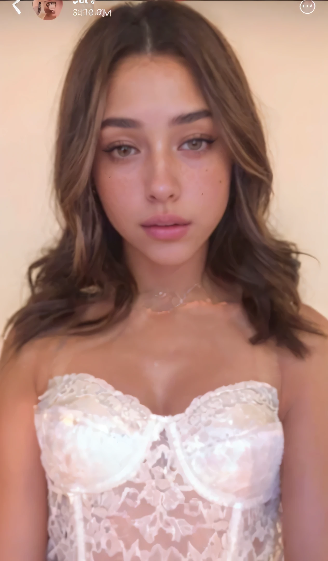 Using state-of-the-art camera technology, capture the essence of a confident woman with long dark hair and a pink shirt, inspired by iconic figures such as Julia Sarda, Violet Myers, and Kailee Mandel. Pay homage to the beauty of Iranian women, specifically an 18-year-old with jaw-dropping beauty and a pale complexion, reminiscent of Serena Malyon's stunning portraits. Ensure meticulous portrayal of each attribute, showcasing:
1. Skin Color: Highlight the diversity of her complexion, capturing the unique tones and hues, akin to Pokimane and Isabela Moner.
2. Texture: Showcase the texture of her skin, including wrinkles, pores, and fine lines, inspired by Portrait Sophie Mudd or Madison Beer.
3. Blemishes: Unveil any imperfections with utmost accuracy, reflecting authenticity and natural beauty, similar to Ana de Armas or Miranda Cosgrove's TikTok videos.
4. Moisture Levels: Depict the skin's moisture levels, distinguishing between dry and oily areas, maintaining authenticity akin to low-quality video footage.
5. Fine Details: Highlight intricate details like freckles, moles, and individual hair follicles, reminiscent of Stella Maeve's allure.
6. Reflectivity: Showcase how light interacts with the skin, revealing subtle variations in reflectivity, echoing the dynamic lighting techniques utilized by master photographers.
7. Smoothness: Portray the smoothness or roughness of her skin's surface with precision, akin to the soft devil queen Madison Beer.
8. Color Variations: Capture subtle color variations, such as redness or discoloration, inspired by the nuanced color palette in Iranian art.
9. Translucency: Highlight the translucent quality of certain areas, adding depth and dimension to the image, reminiscent of the captivating beauty of Iranian women.
10. Scattering of Light: Depict how light scatters within the skin, enhancing its natural beauty and radiance, akin to the mesmerizing allure of Iranian portraits.