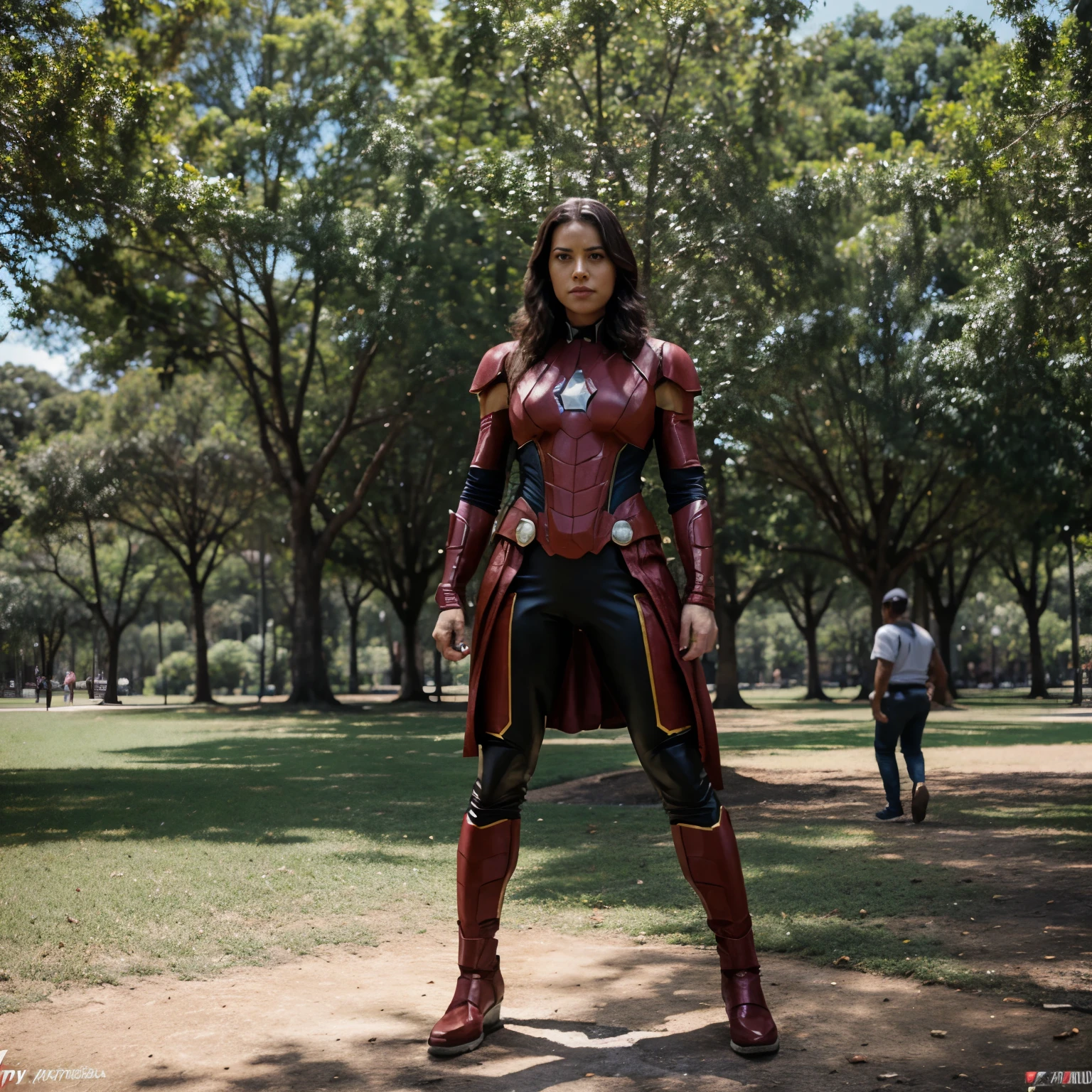 Personagens do parque com tema Marvel 