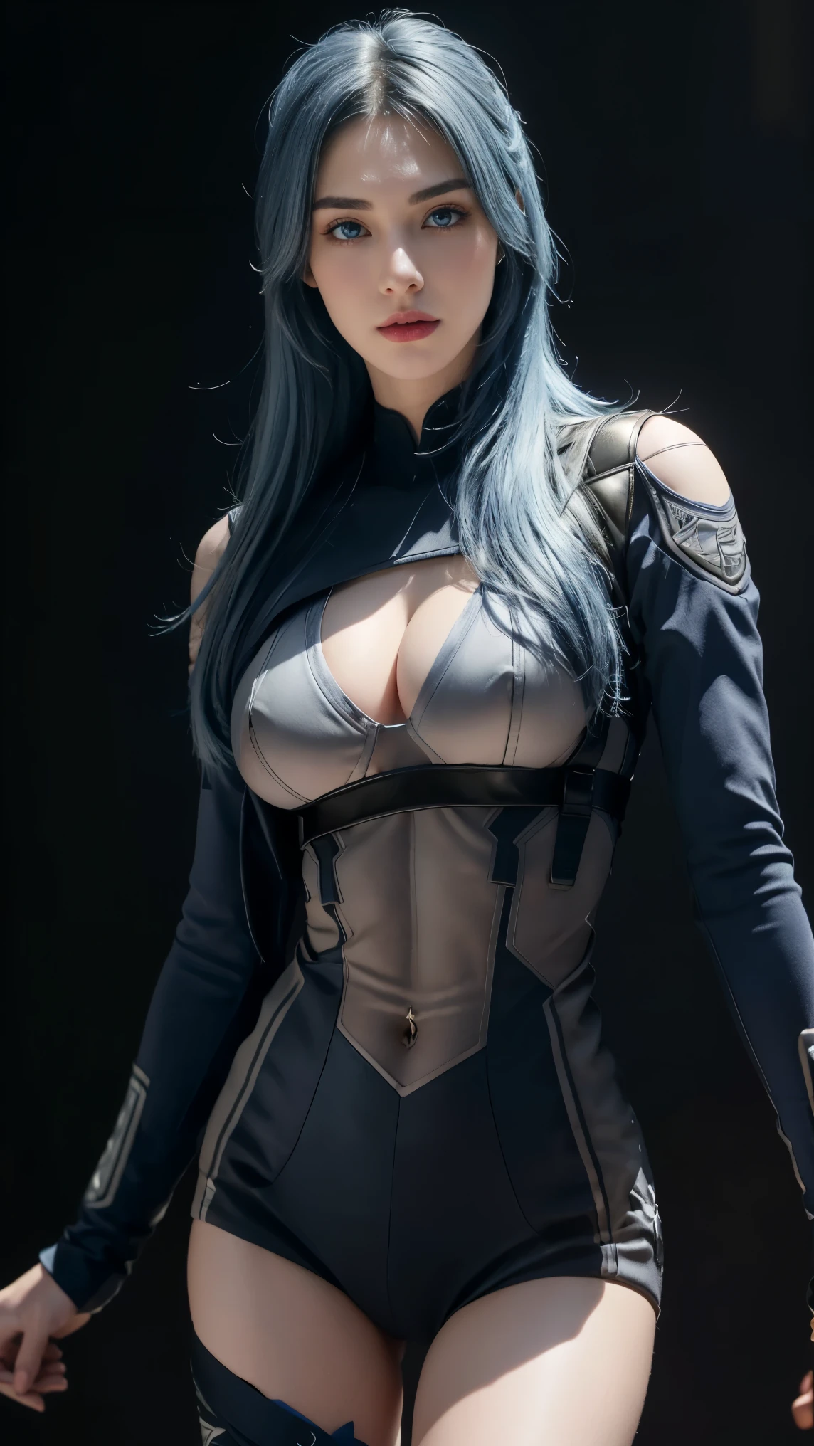 8K, Top Quality, Intricate Details, Ultra Detail, Ultra High Resolution, Masterpiece, close up shot, (full body: 1.1), Slender, Smile, (Makeup: 0.4), (Fluffy Blue Eyes: 1.21), (()), 1girl, solo, 1 girl, ((blue hair, bangs)), close up shot, , ((tall)), (((fit body))), (((slim face))), sharp face, ((captain america suit,)) (detailed face), sharp face, small lips, , , , running,
((, )), , ((,)), detailed face, detailed breast, , ((large breast, huge breast)), detail ass, Narrow Waist, Skinny, tall , 175 cm tall, Muscular, Navel, Exposed Abdomen, Pointed Chest,, Beautiful girl with accentuated slender abs: 1.4, Six Pack Abs: 1.4, Bust Botox, Big, Perfect Body, detail leg, (( dark background)), black background,