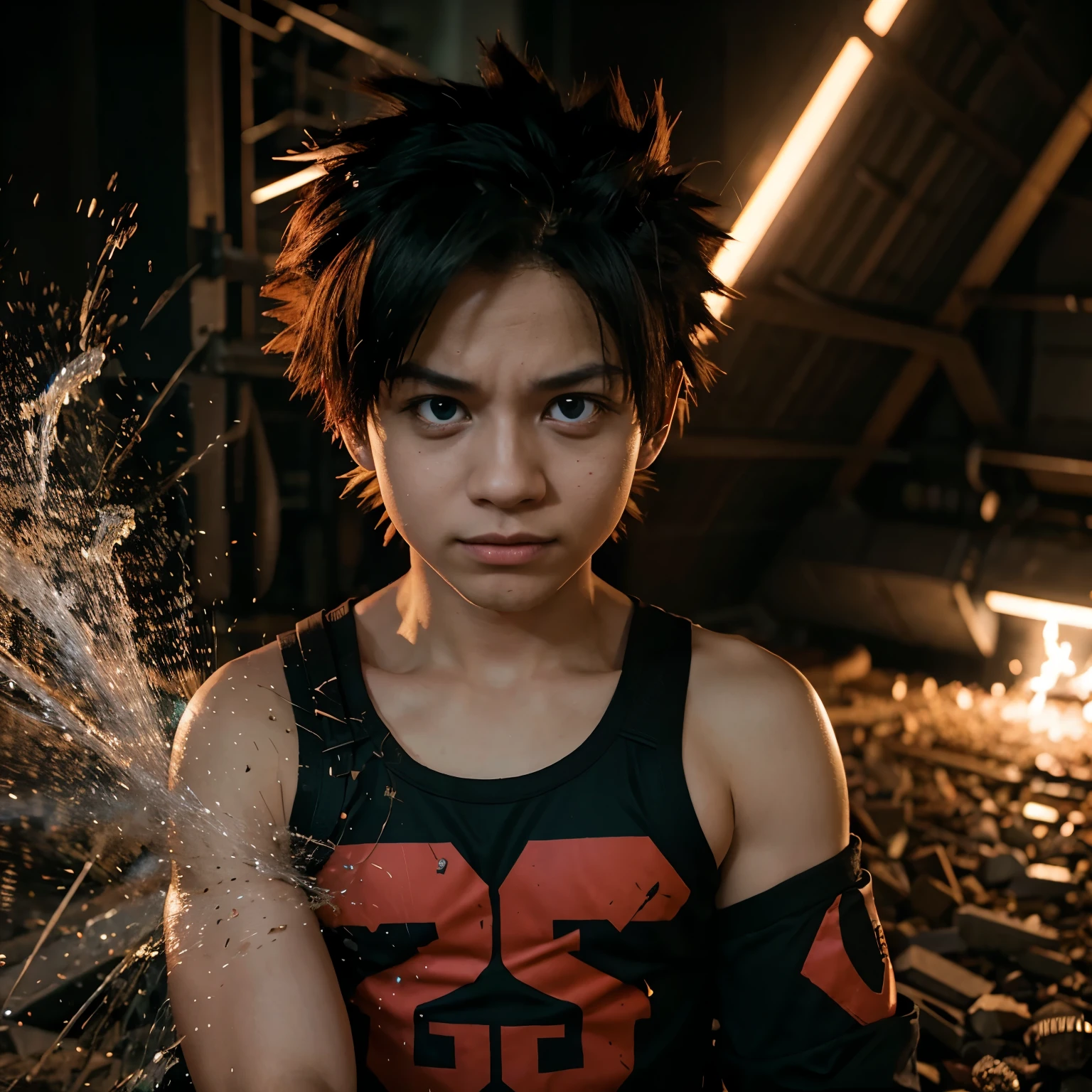 My hero academia Bakugo contra midoriya