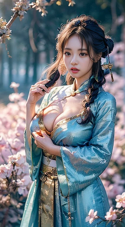 (RAW Photos, 最high quality), (Realistic, Photorealistic: 1.3), Extremely Refined and Beautiful, wonderful, The finer details, masterpiece, Super detailed, High resolution, (Best illustrations), (Best Shadow), Complex, (in a crimson gold China語 dragon, Surrounded by gold dust, black flowers, wood, petal, Wind, god, Long undulating body, tooth, Fantasy, god話, high quality, Very detailedな, masterpiece, amazing, Particle Effects, Dynamic Effects, (Dragon: 1.Before 4), cloud, storm, Mountain々, sunset, Clear focus, Volumetric Fog, 8k Ultra HD, Digital SLR, high quality, (Film Grain: 1.4), Fujifilm XT3,Official Art, unity 8k wallpaper, Super detailed, Beautiful and beautiful, 最high quality, (Zen Intertwining, Tangled, enTangled), (Fractal Art: 1.4), 1 girl, Brunette Hair, China語, Exposing shoulders, Short skirt, Calf, belly button, Very detailed, Dynamic Angle, Denim Lenses, (The most beautiful chaotic shapes), flow, (Bright colors), oc, (half: 1.2), China, (tape: 1.3), (dream: 1.5), (Hanfu: 1.5), China語 Dragon, (smile: 0.5), (China語 god), Realistic, Ultra High resolution, Complex, Super detaileded, (Skin dents), woman, Blonde twin tails, Detailed body, (Detailed face: 1.1), (Contoured iris), (watercolor lenses), (Perfect Eyes), 4K, nice, (masterpiece: 1.2), (最high quality: 1.2), Wide ass, Thick thighs, (Big Breasts: 1.2) and (Big Breasts: 1.2), debauch, Seductive pose.