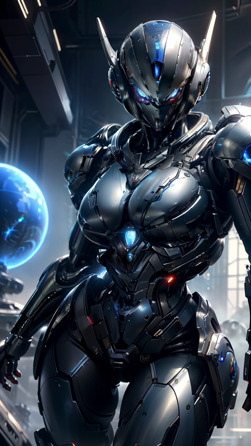 (best quality, 8k, masterpiece: 1.2), ultra detailed, (ultra realistic, photorealistic: 1.37), 1 girl extremely detailed face, beautiful red eyes ultra 4k detailed big breasts very sexy Soldier using a ((gun)) in the background, White Robot Girl, Cyberpunk Anime Mecha Girl, Wearing Sci-Fi Military Armor, Beautiful Black Cyborg Girl, Cyborg - Silver Girl, Black Robot Fira, Echo the Overwatch, Cyborg Anime perfect feminine, Blue pupils, Five fingers, (((in a battle, alien planet, Alien Battle,)))