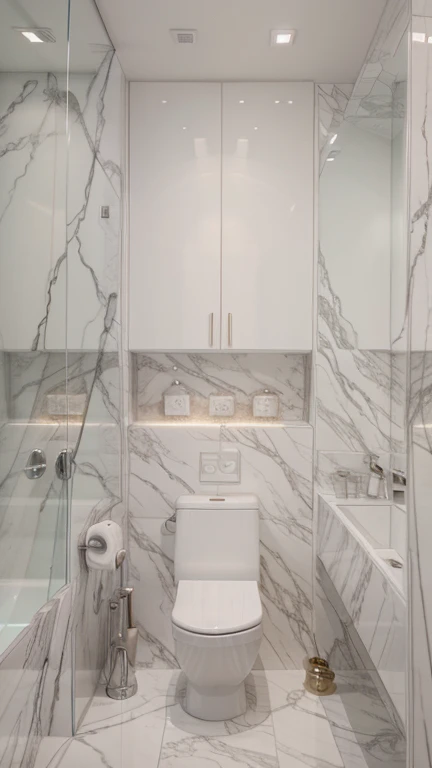 bathroom, luxury, white, high quality image,