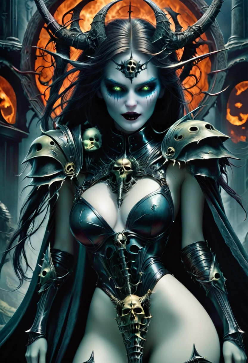 Perfect impure sexy horrific seductive trageic death girl, some what skeletonized