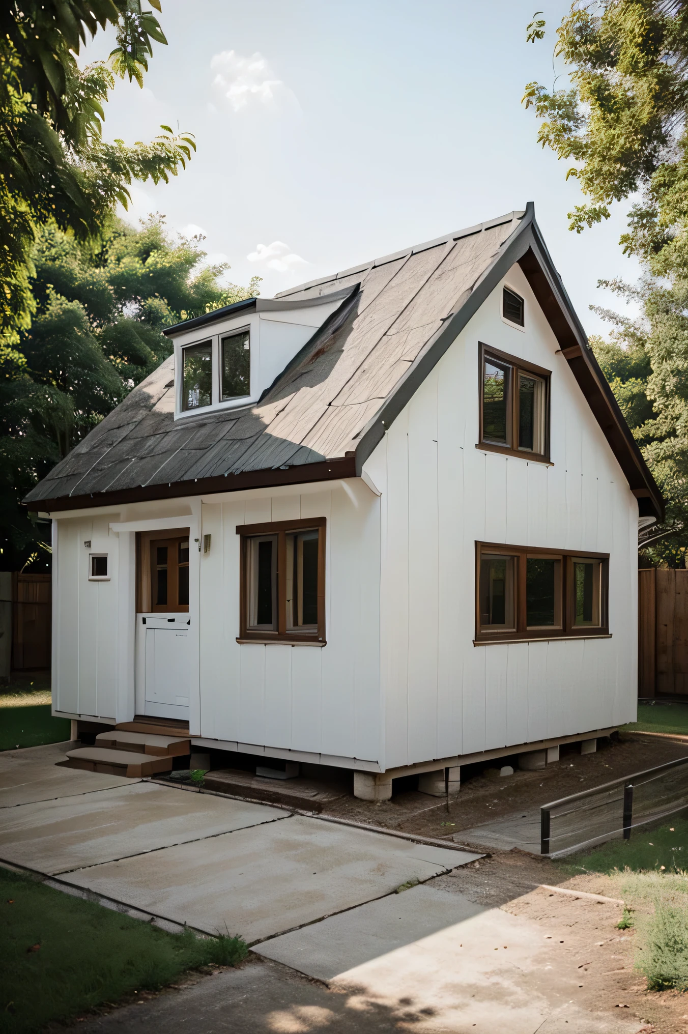 house, white wooden wall, 2 storys, subburn