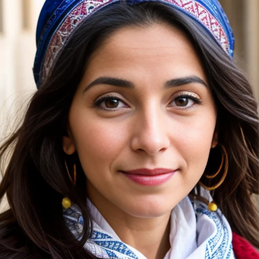 a jewish ebrei woman focus on face