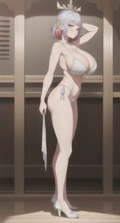professional artwork, Intricate Details, field of view, sharp focus, detailed painting, photorealistic lighting, trending on pixiv, Standing at attention, ((huge breasts:1,9)), revealed skin, Beautiful body,Beautiful Nose,Beautiful character design, perfect eyes, perfect face, looking at viewer, NSFW,official art,extremely detailed CG unity 8k wallpaper, perfect lighting,Colorful, Bright_Front_face_Lighting, (masterpiece:1.0),(best_quality:1.0), ultra high res,4K,ultra-detailed, photography, 8K, HDR, highres, absurdres:1.2, Kodak portra 400, film grain, blurry background, bokeh:1.2, lens flare, (vibrant_color:1.2), shikkoku_yorihime, (seductive look, flirting, sexy), ((looking at viewer, front body pose)), professional artwork, Intricate Details, field of view, sharp focus, detailed painting, photorealistic lighting, trending on pixiv,(masterpiece:1.0),(best_quality:1.0), ultra high res, ultra-detailed, photography, 8K, HDR, highres, absurdres:1.2, Kodak portra 400, film grain, sharp focus, bokeh:1.2, lens flare, (vibrant_color:1.2), Marie Mamiya, mature female, milf, (solo:1.4), (curvy:1.1), (red hair:1.05), hair ornament, (mole under eye:0.9), (yellow eyes:1.05), earrings, (seductive look, blush), fingernails, (Large Breasts:1.15), big ass,((full body, full body shot)), , (((front body view, standing at attention, looking at viewer:1.4))), full body (NSFW breasts), hdri, extremely naked, nude, nua, pelada, nsfw, gigantic breast 1.9